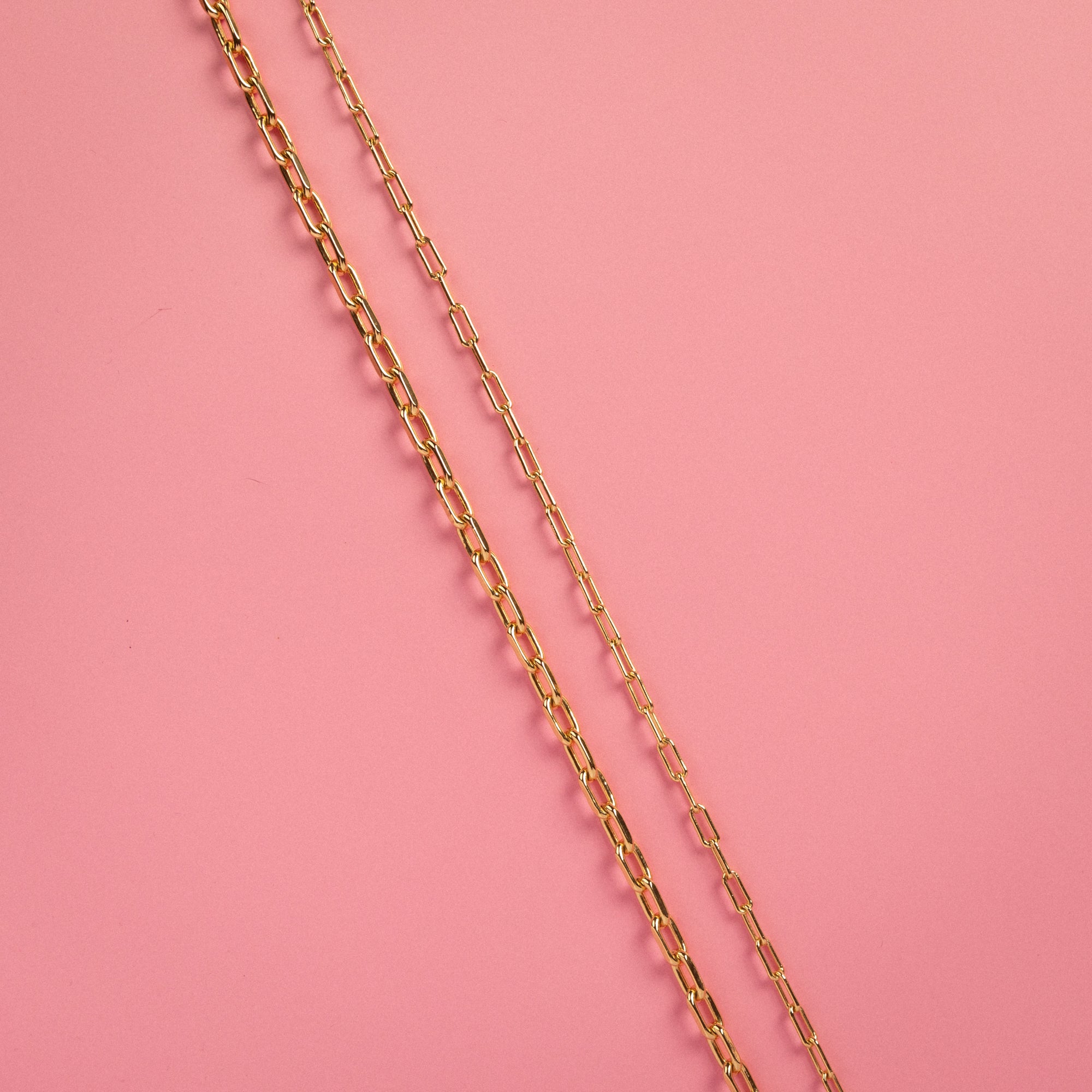 Paper Clip Chain Toggle Necklace