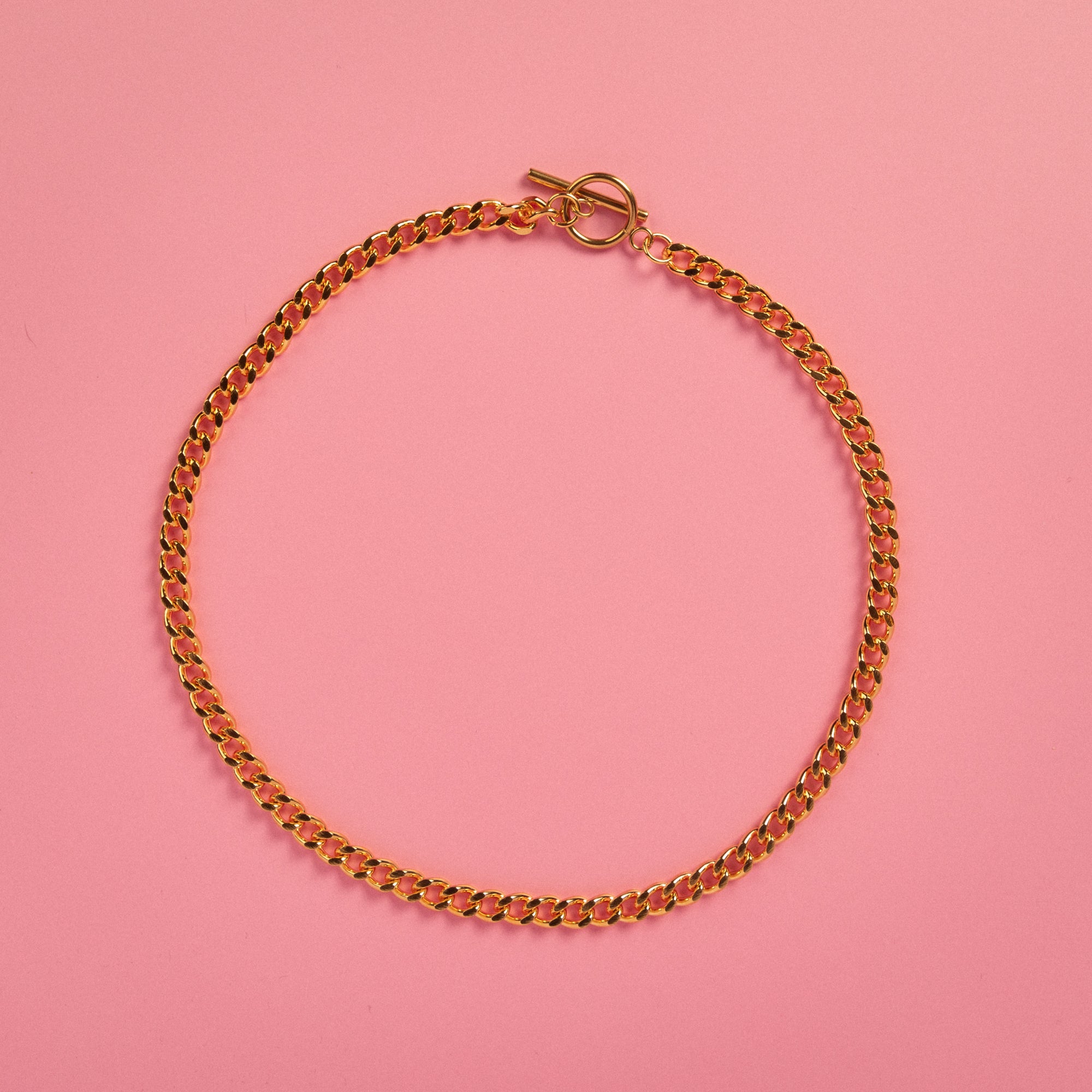 Curb Chain Toggle Necklace
