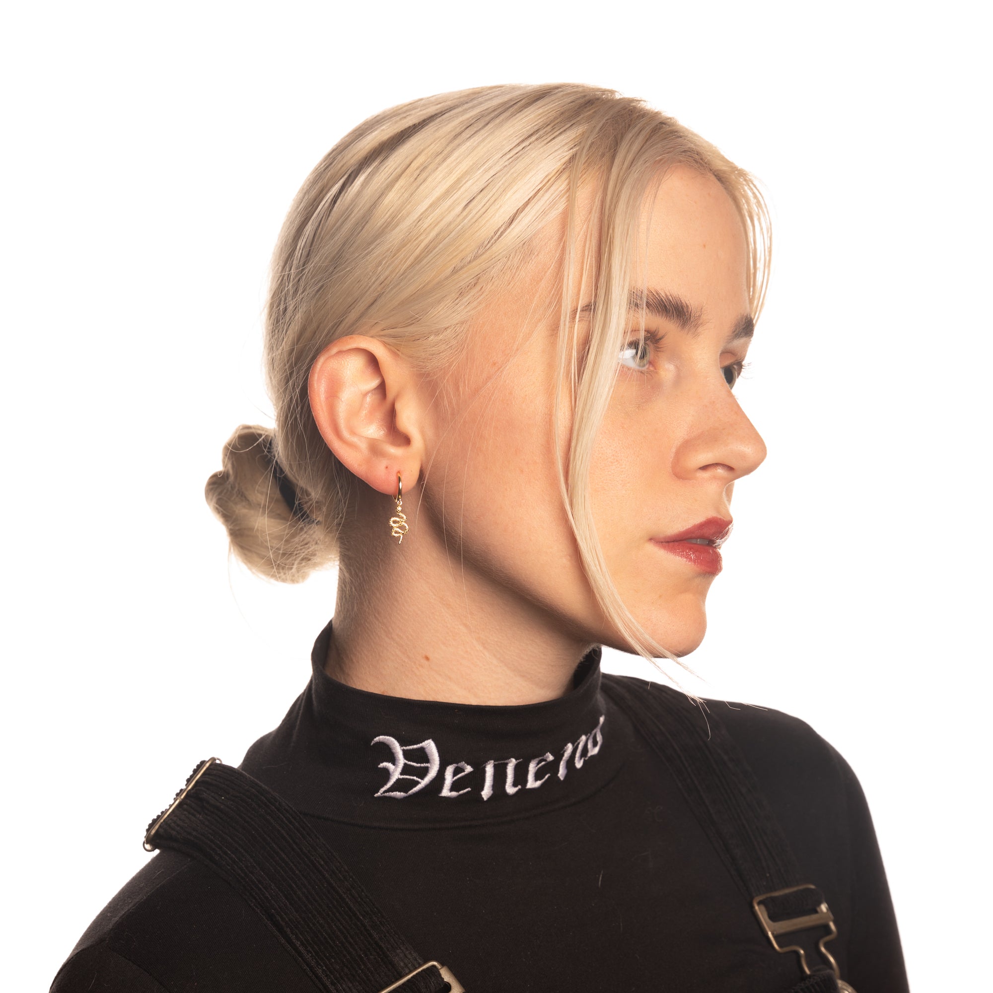 Huggie Snake Hoop Earrings