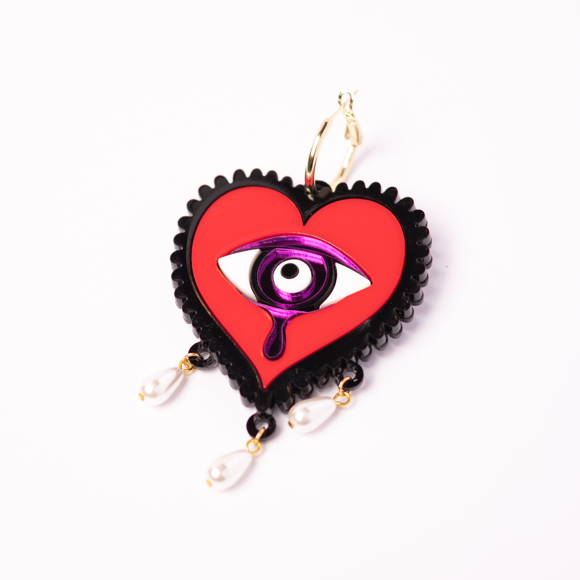 Cry Me a River Hoop Earrings