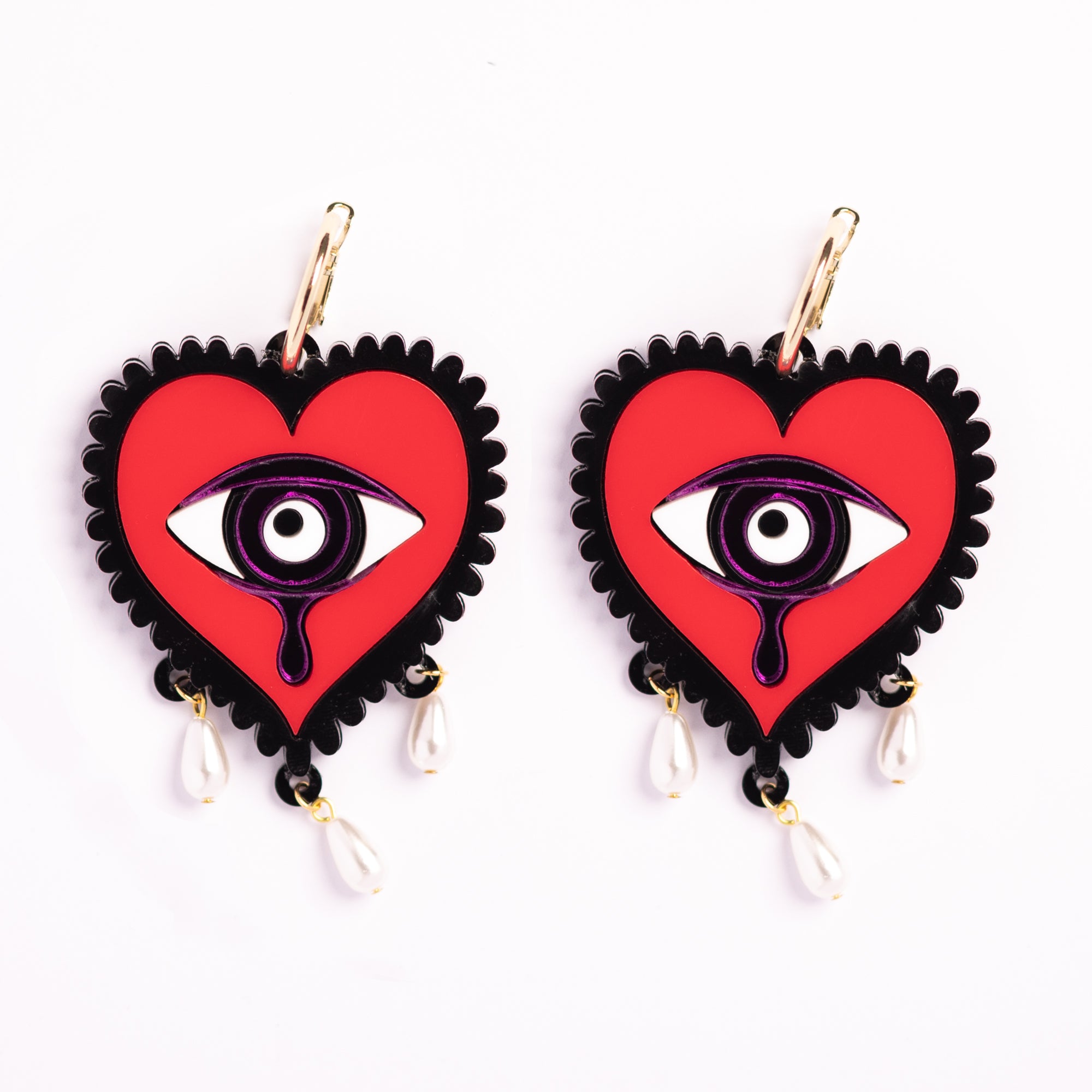Cry Me a River Hoop Earrings