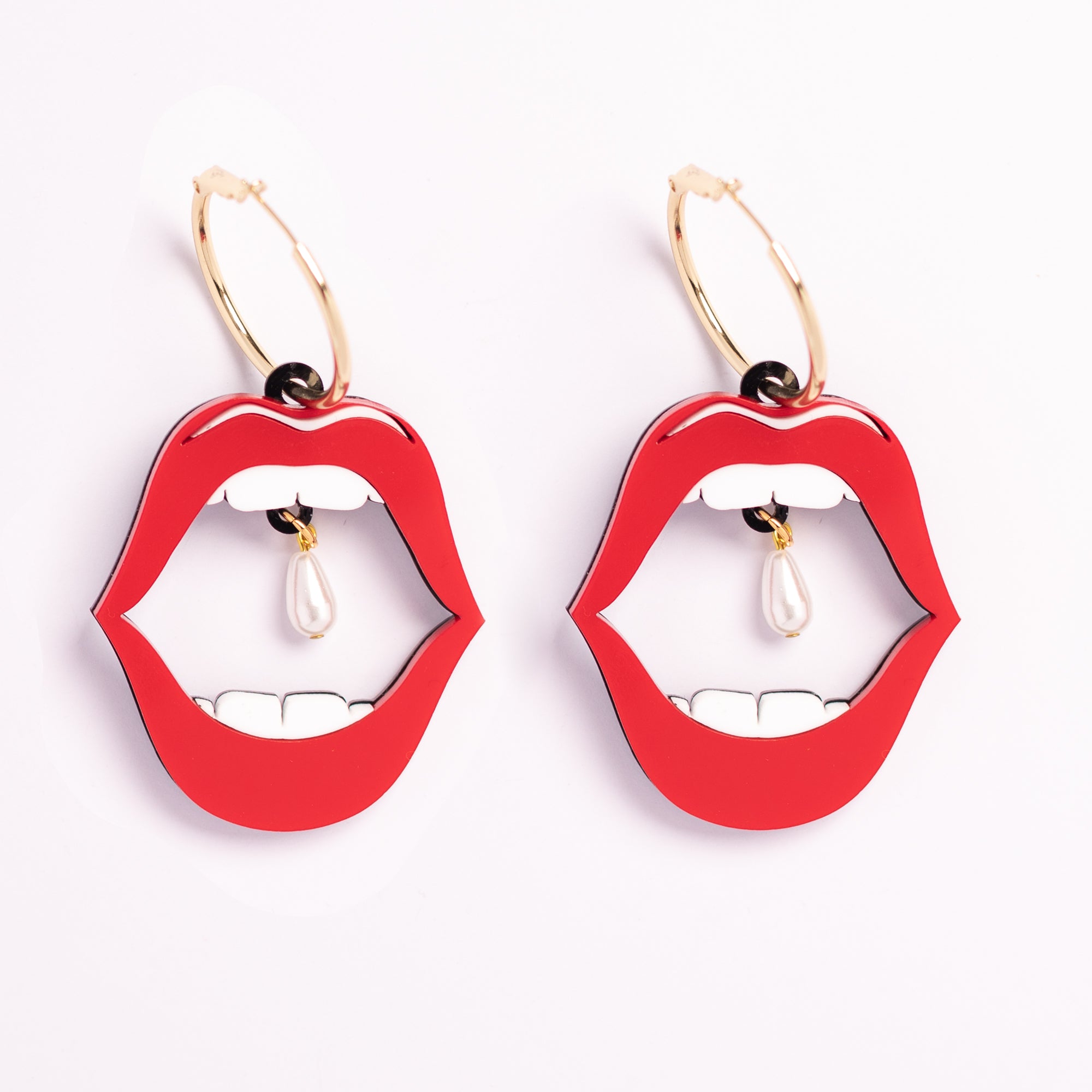 Mouthy Hoop Earrings