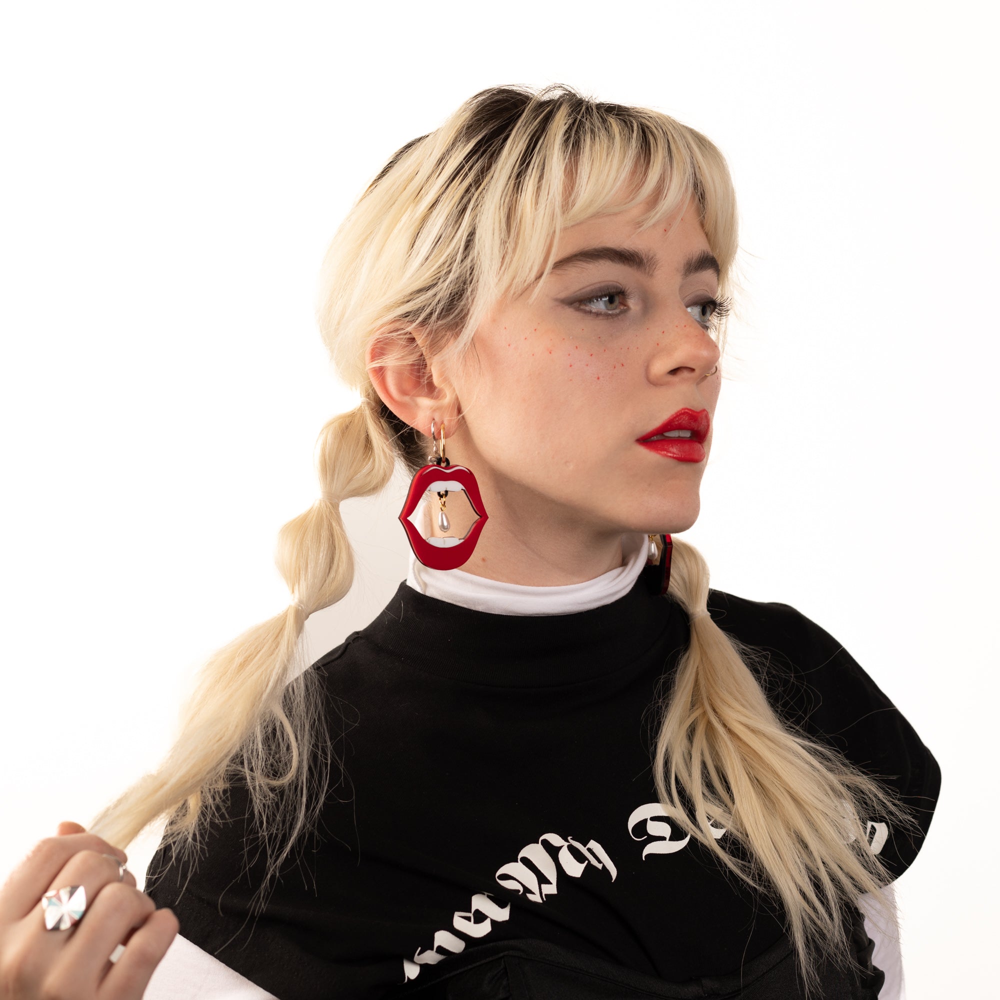Mouthy Hoop Earrings