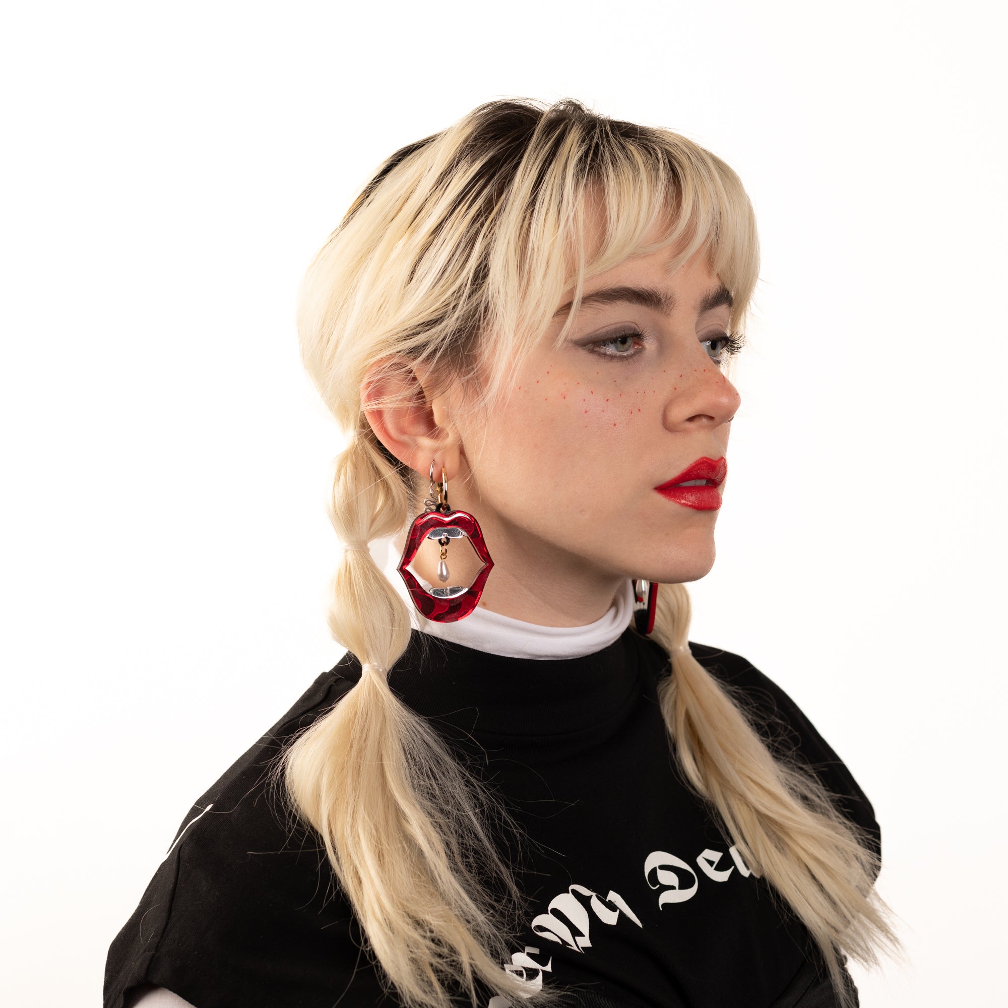 Mouthy Hoop Earrings