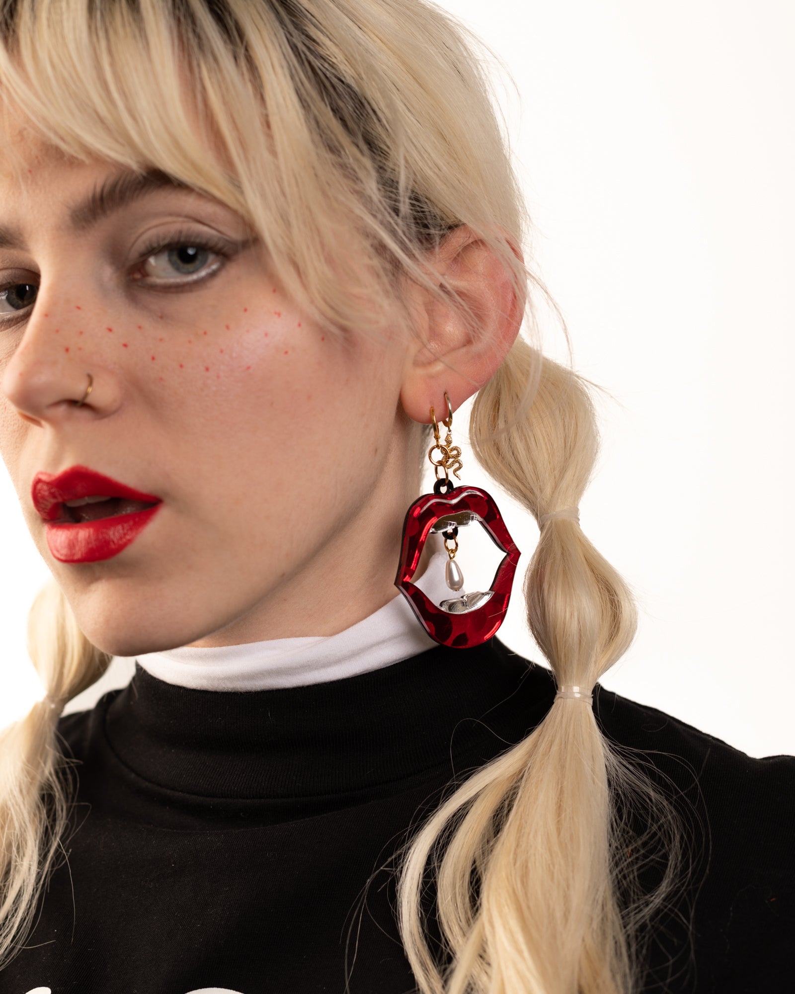 Mouthy Hoop Earrings