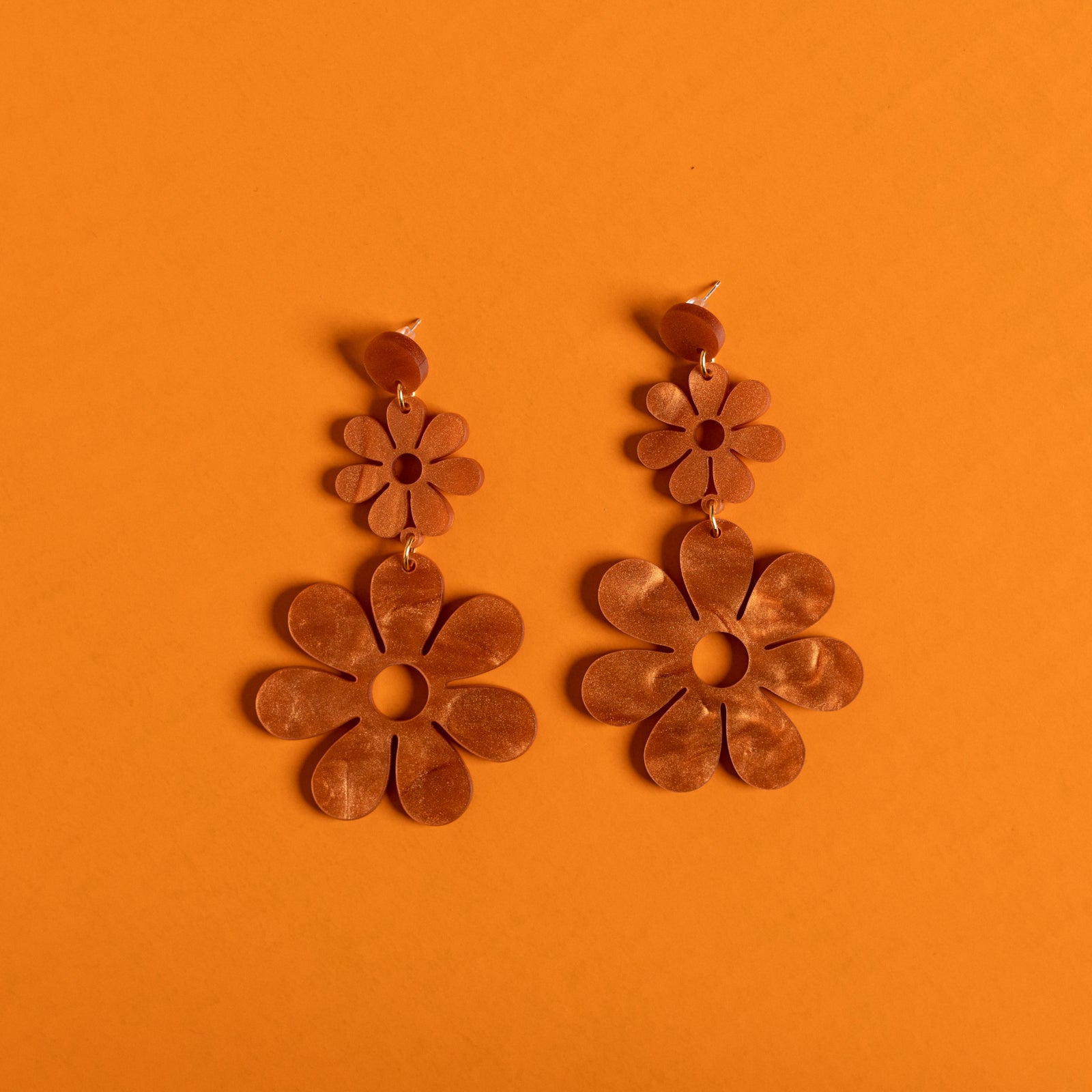 Double Dazey Hanging Stud Earrings