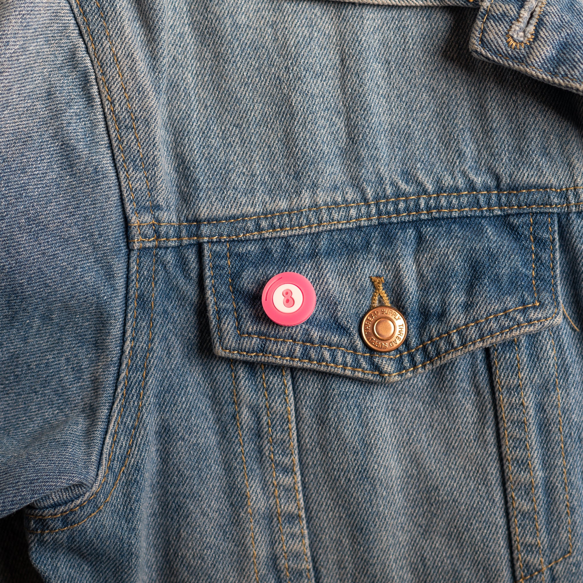 The Magic Baby 8-Ball Pin