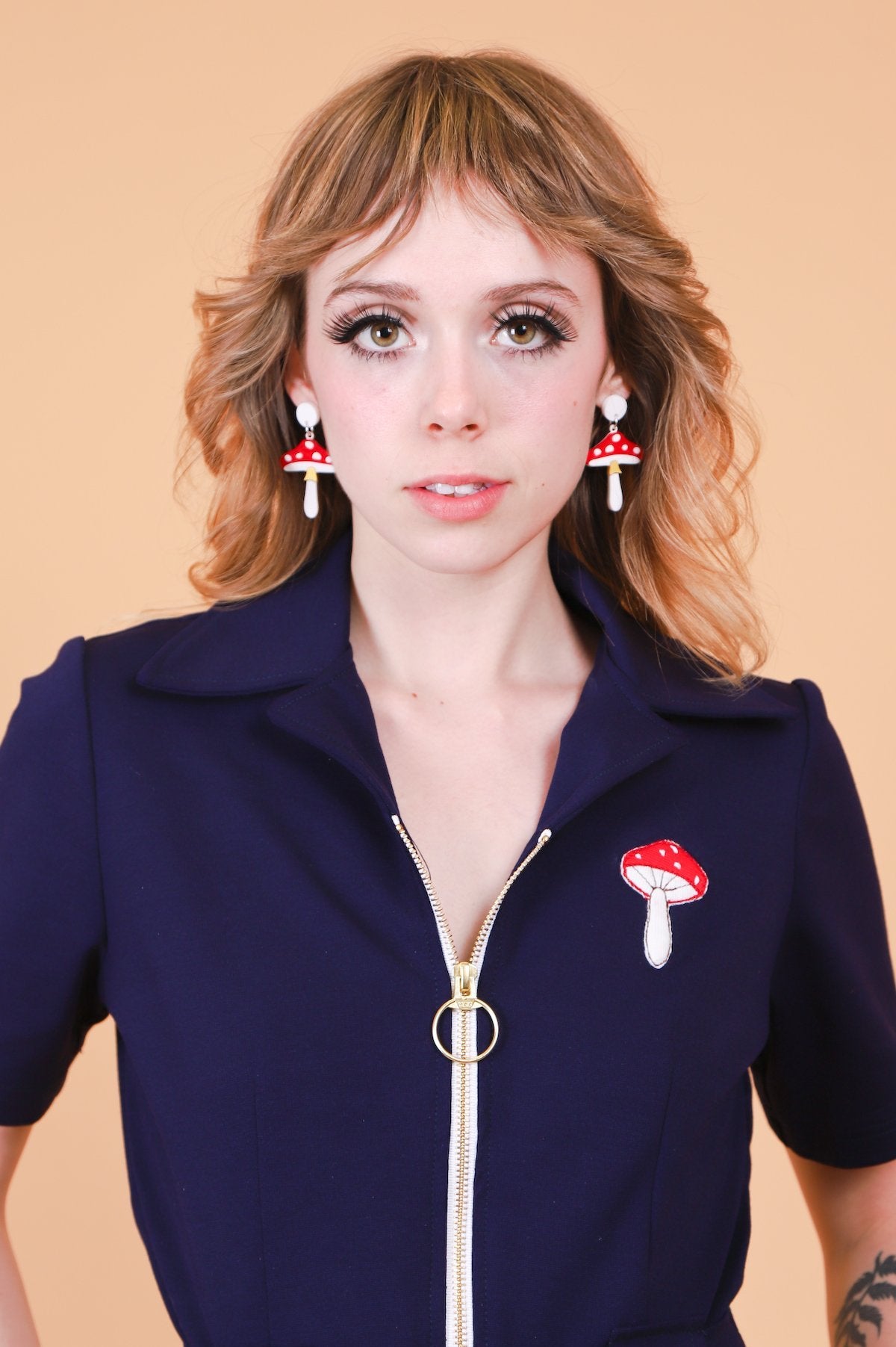 The Magic Mushroom Stud Earrings,EarringMindFlowers