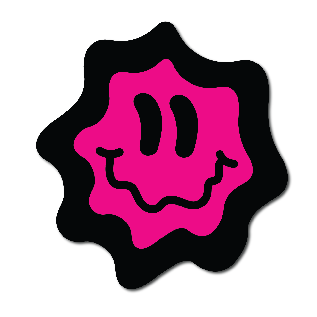 Wavy Smiley Face Wall Art