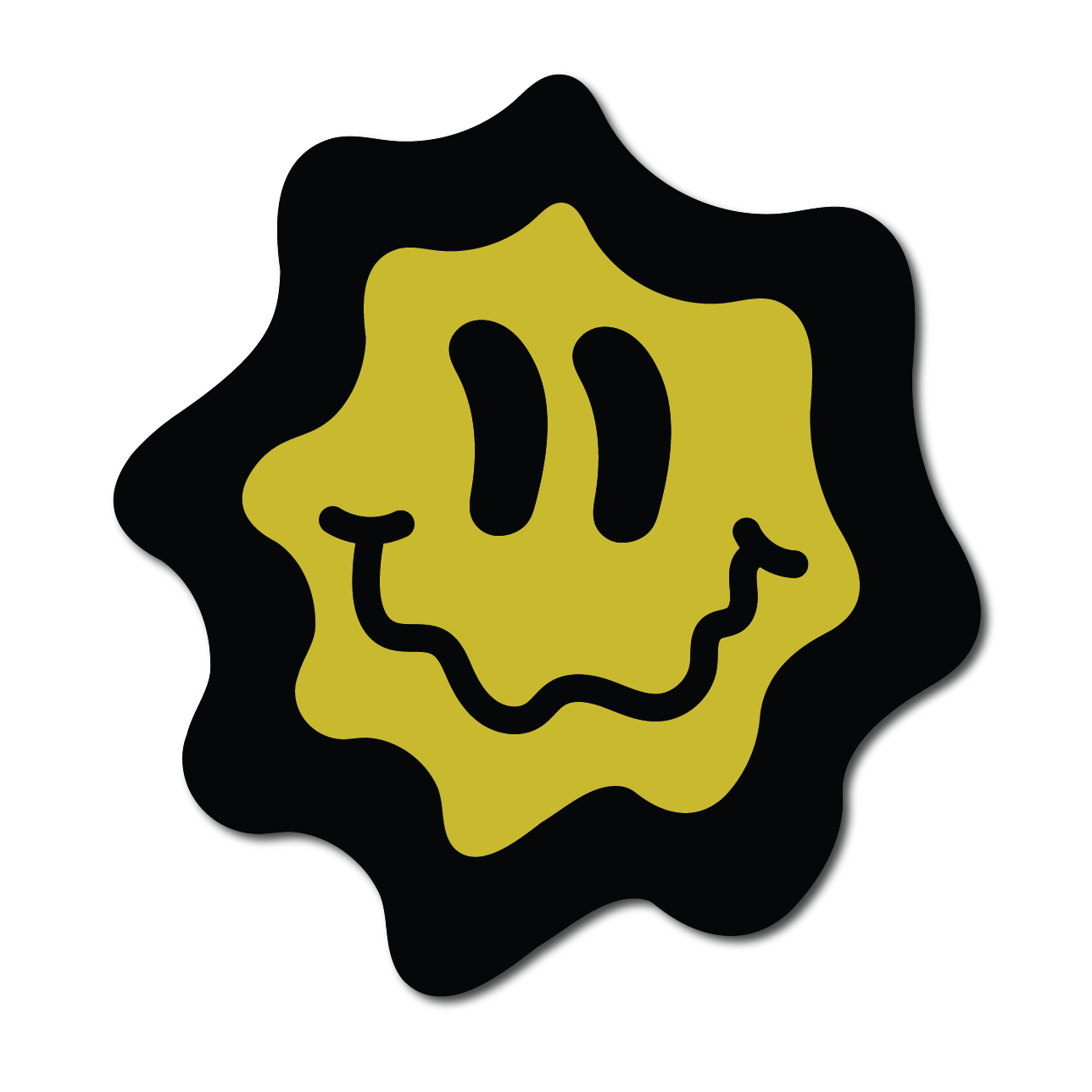 Wavy Smiley Face Wall Art