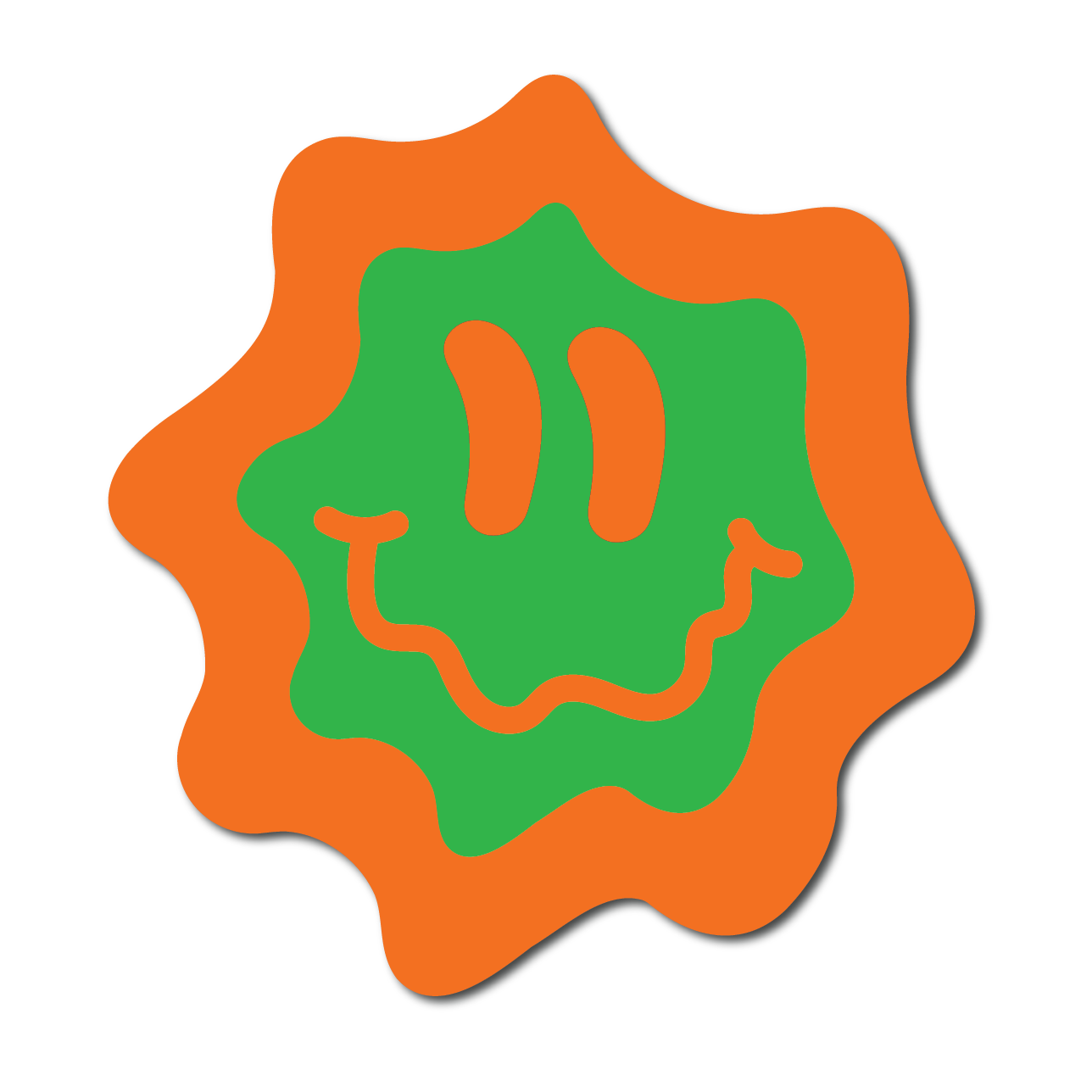 Wavy Smiley Face Wall Art