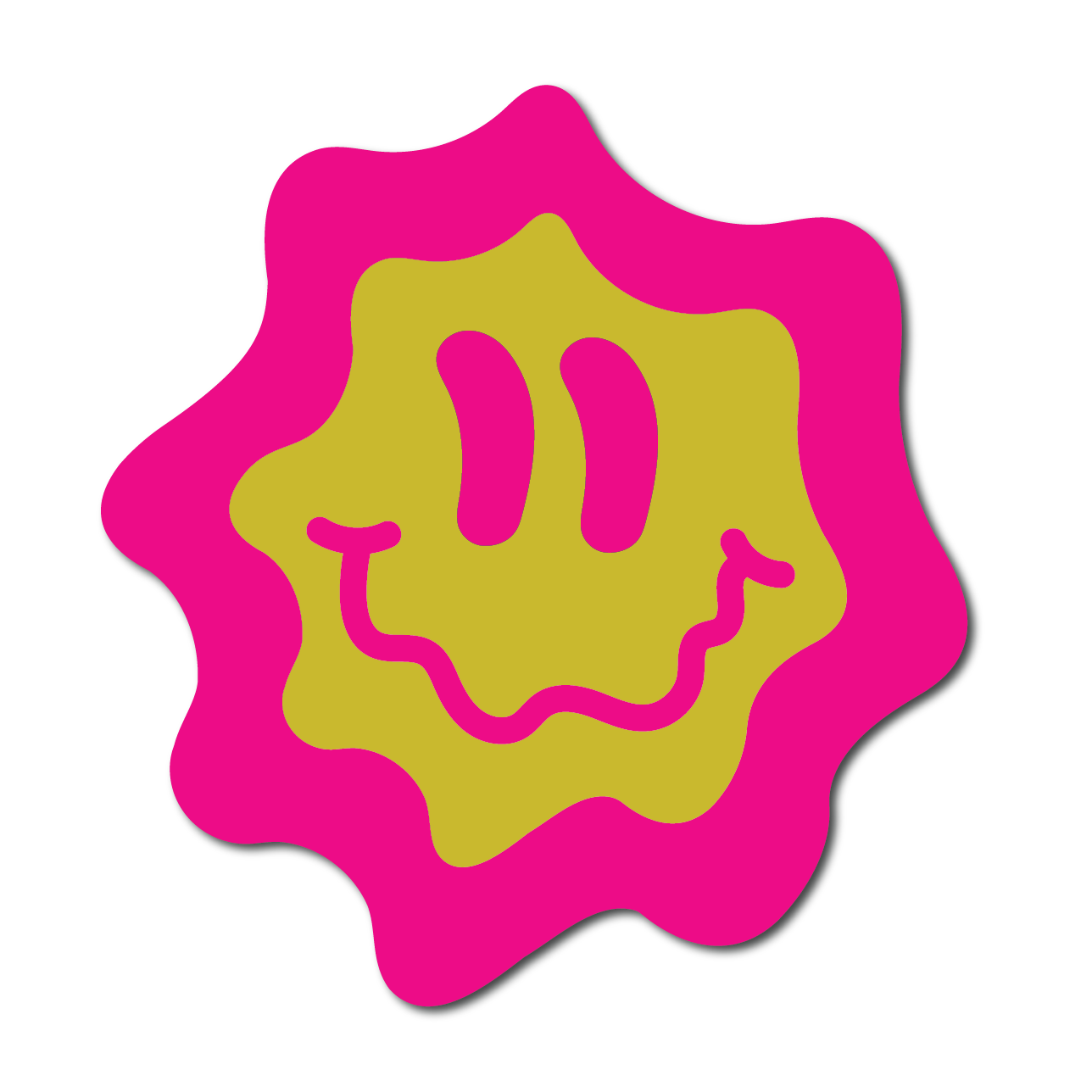 Wavy Smiley Face Wall Art