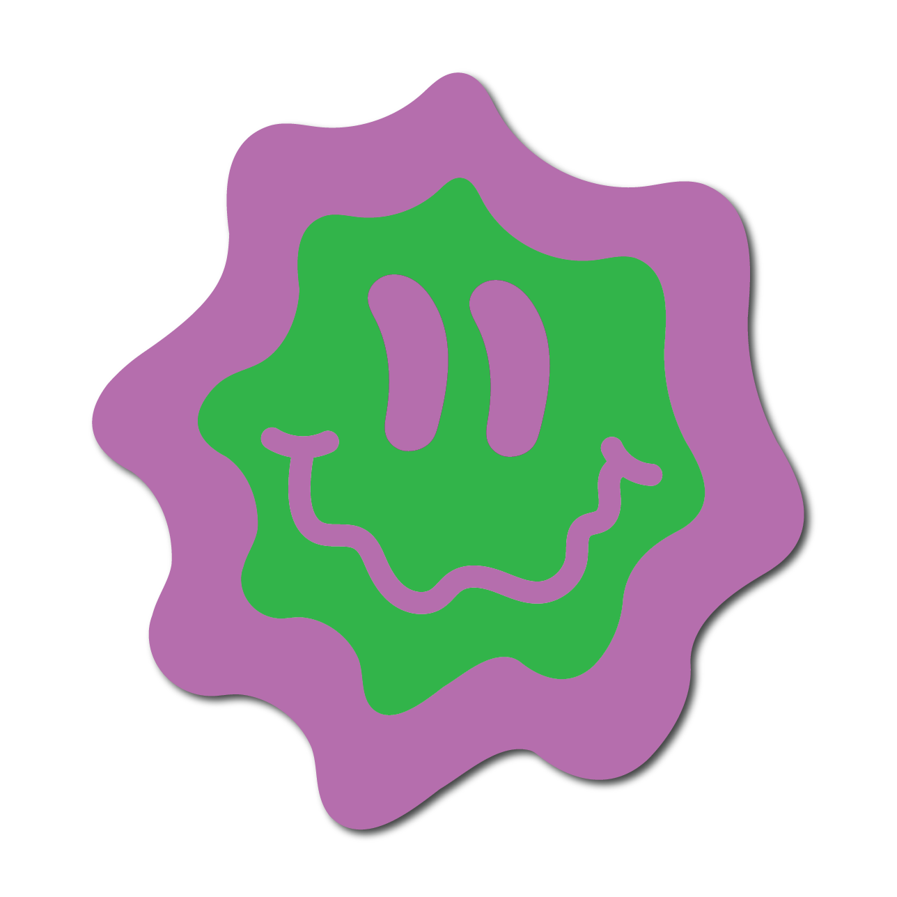 Wavy Smiley Face Wall Art