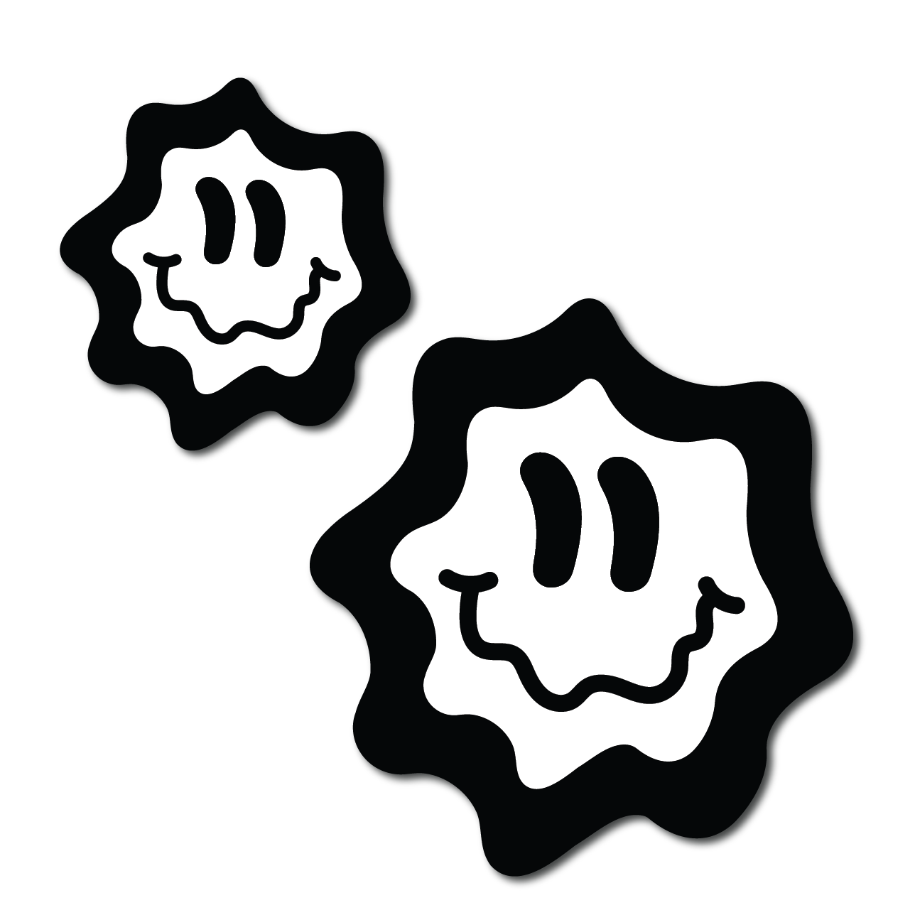 Wavy Smiley Face Wall Art