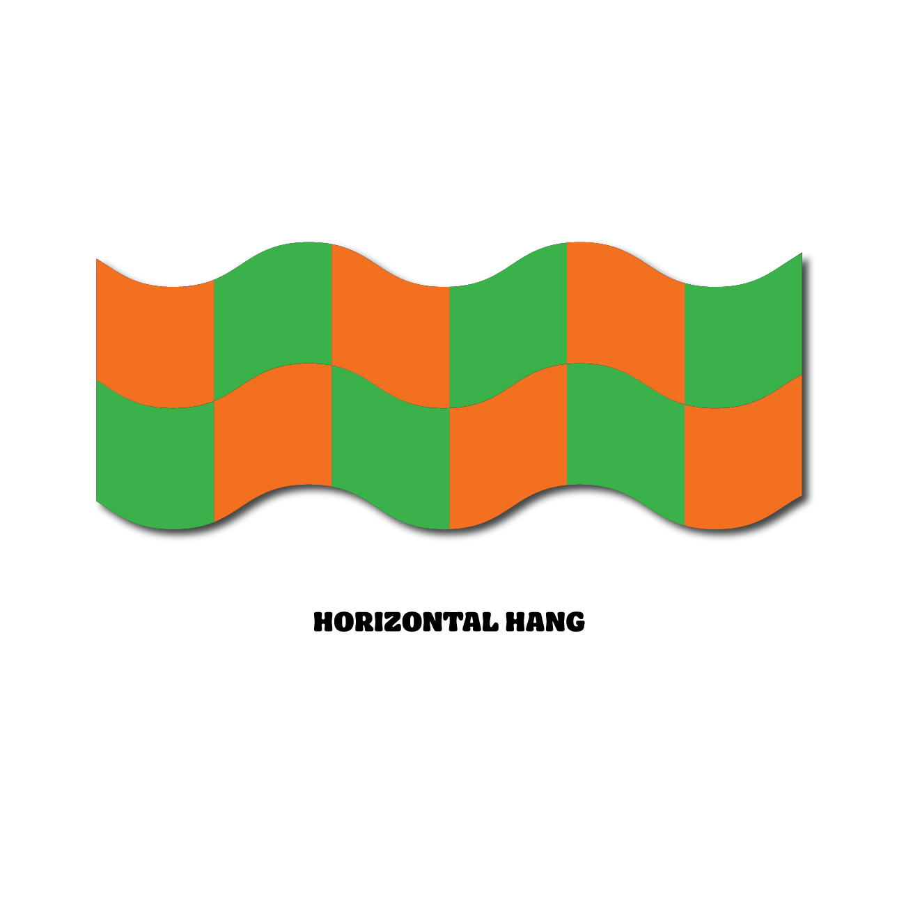 Wavy Checkered Wall Art