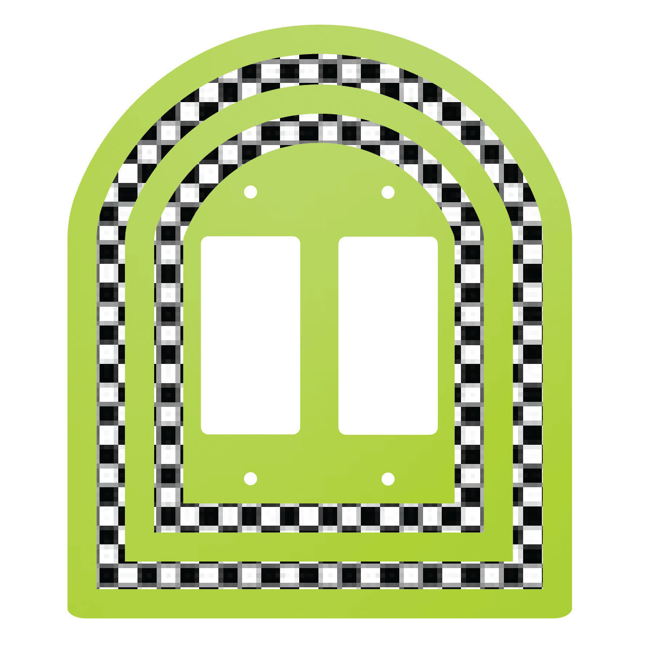 Layered Archway Light Switch Cover