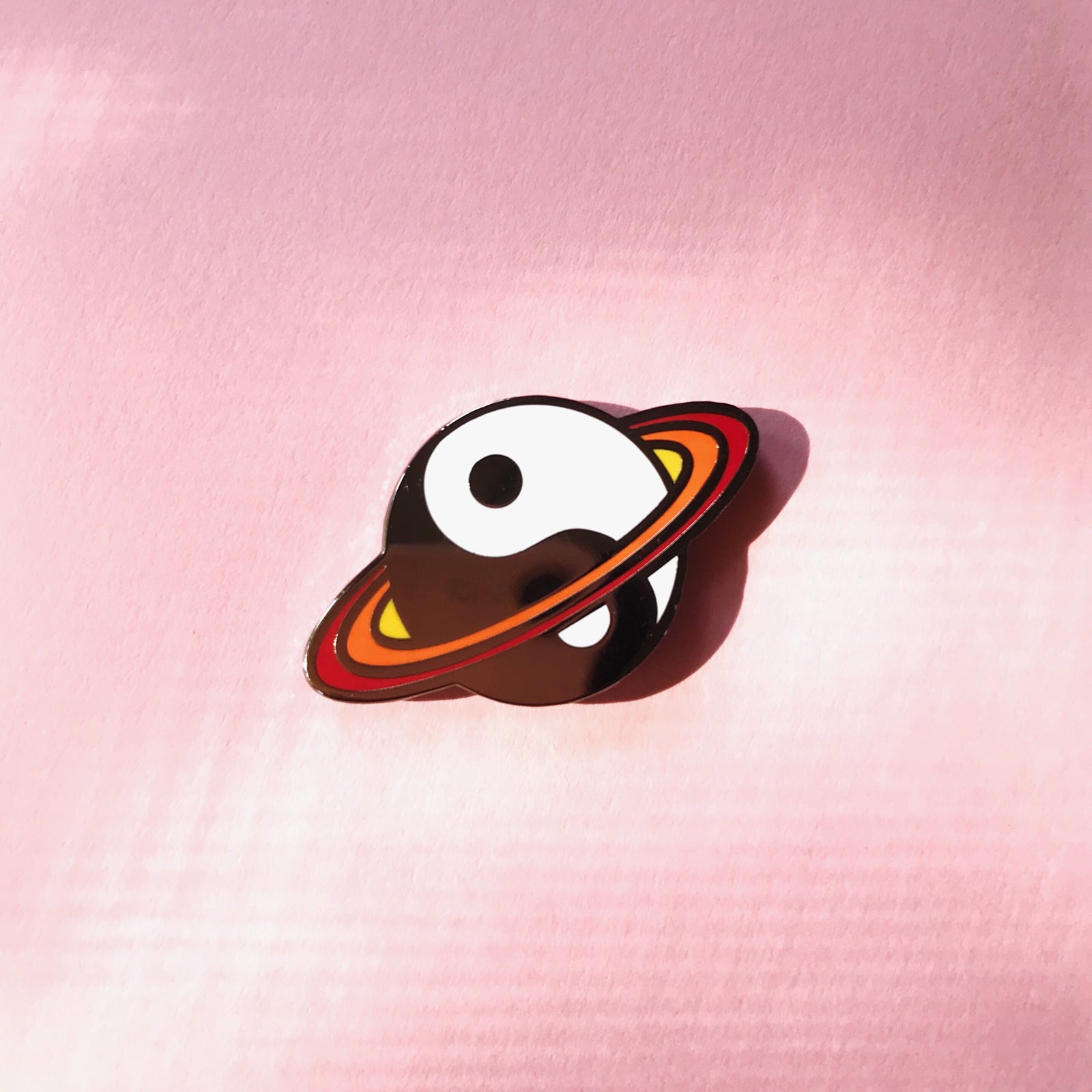 Yin-Yang Planet Enamel Pin