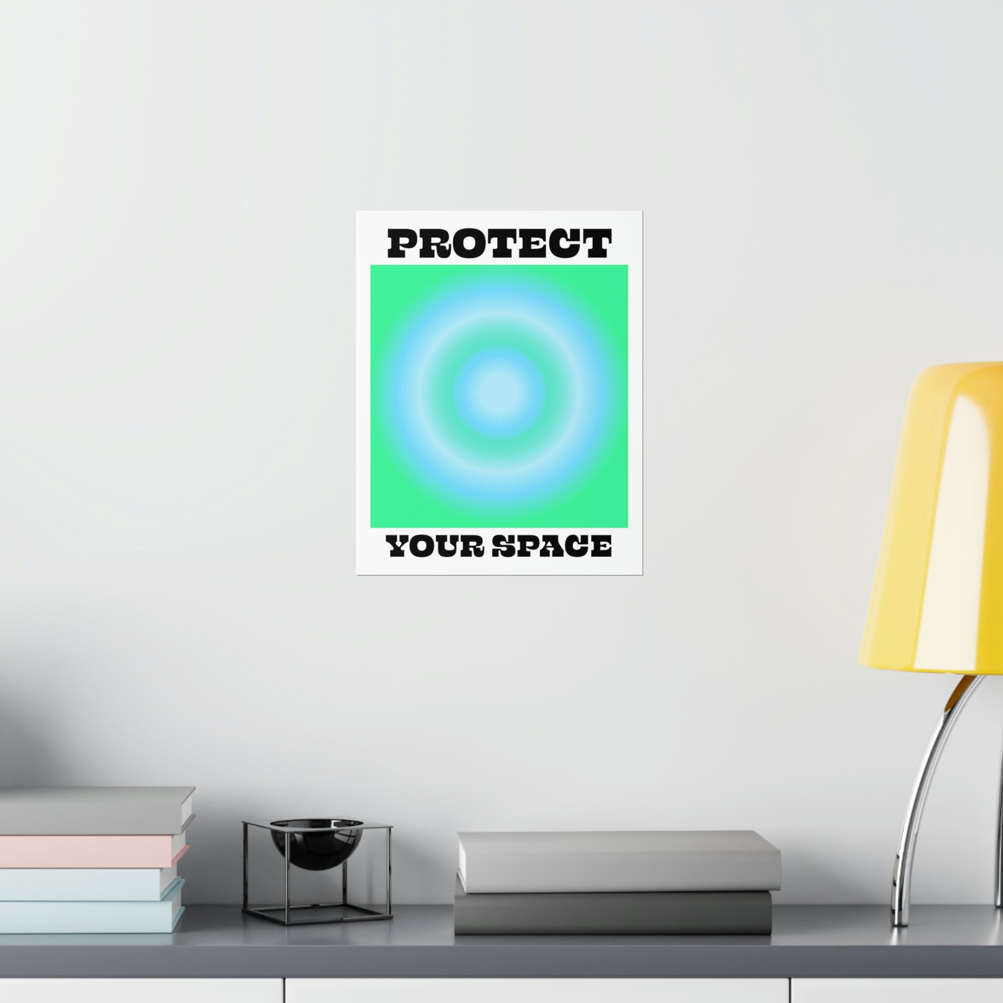 Protect Aura Green Wall Art Print