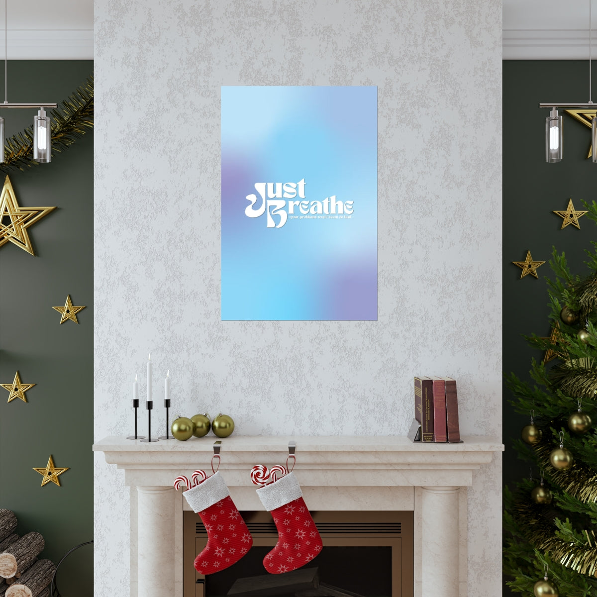 Just Breathe Wall Art Print