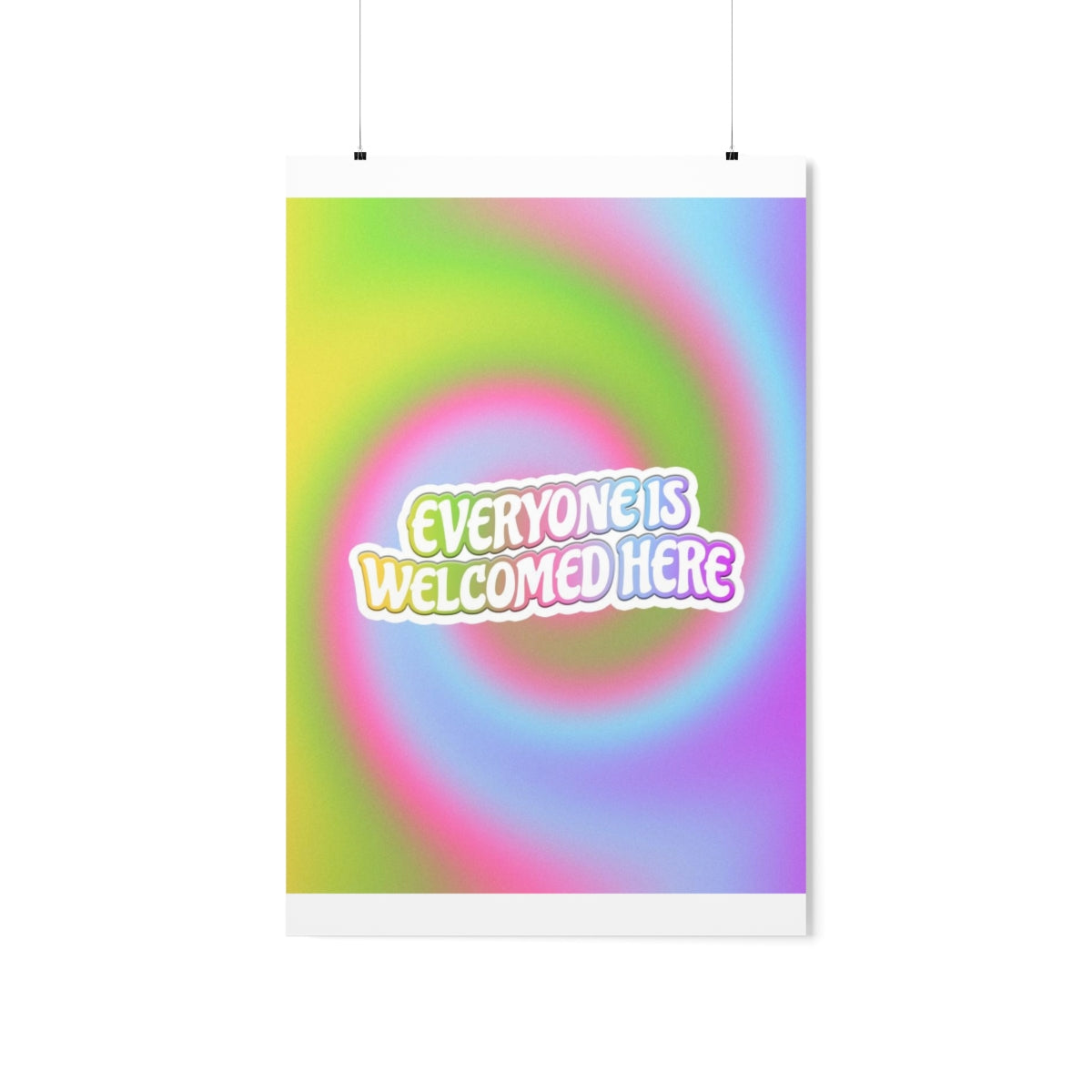 Everyone Is Welcomed Wall Art Print