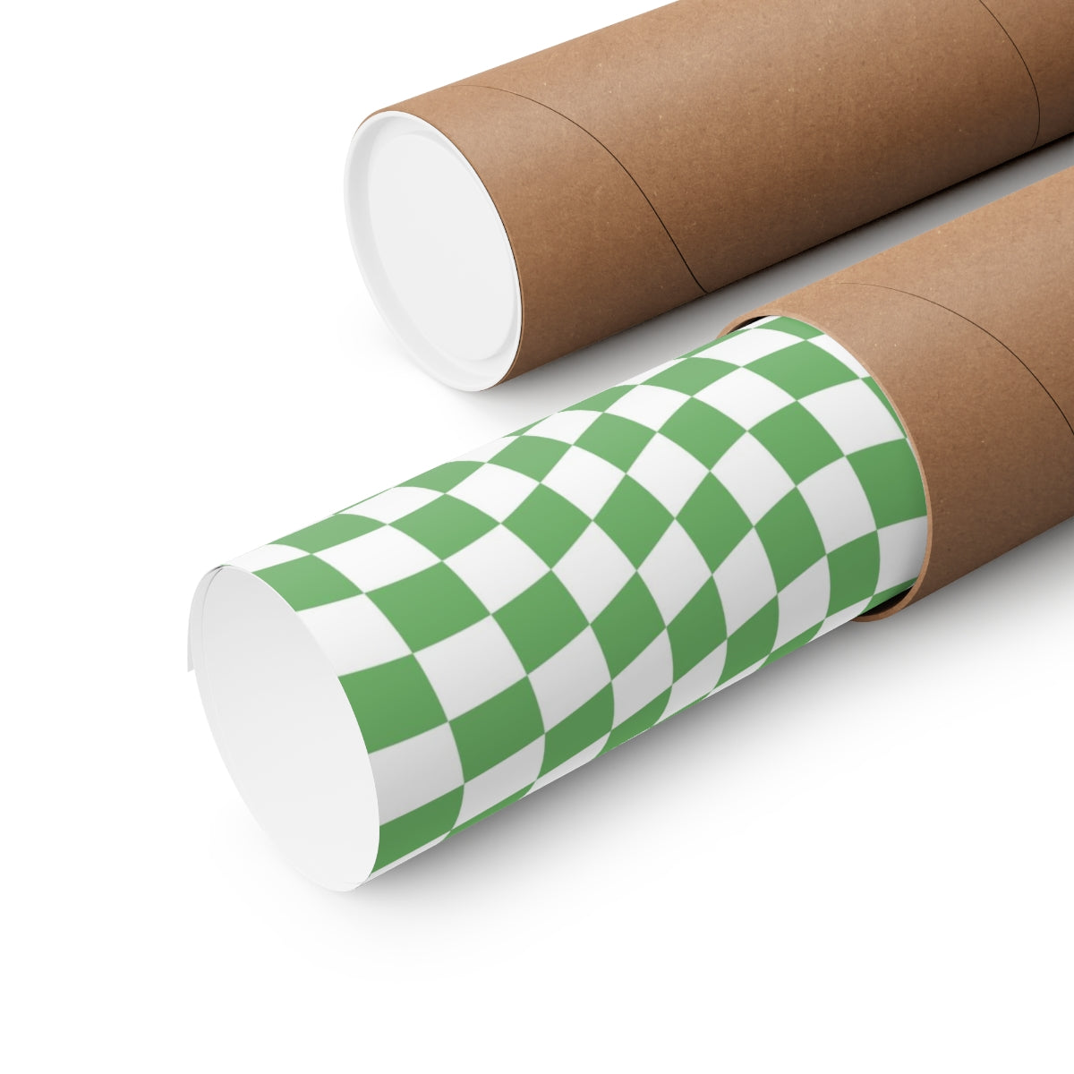 Wavy Checker Wallpaper Wall Art Print