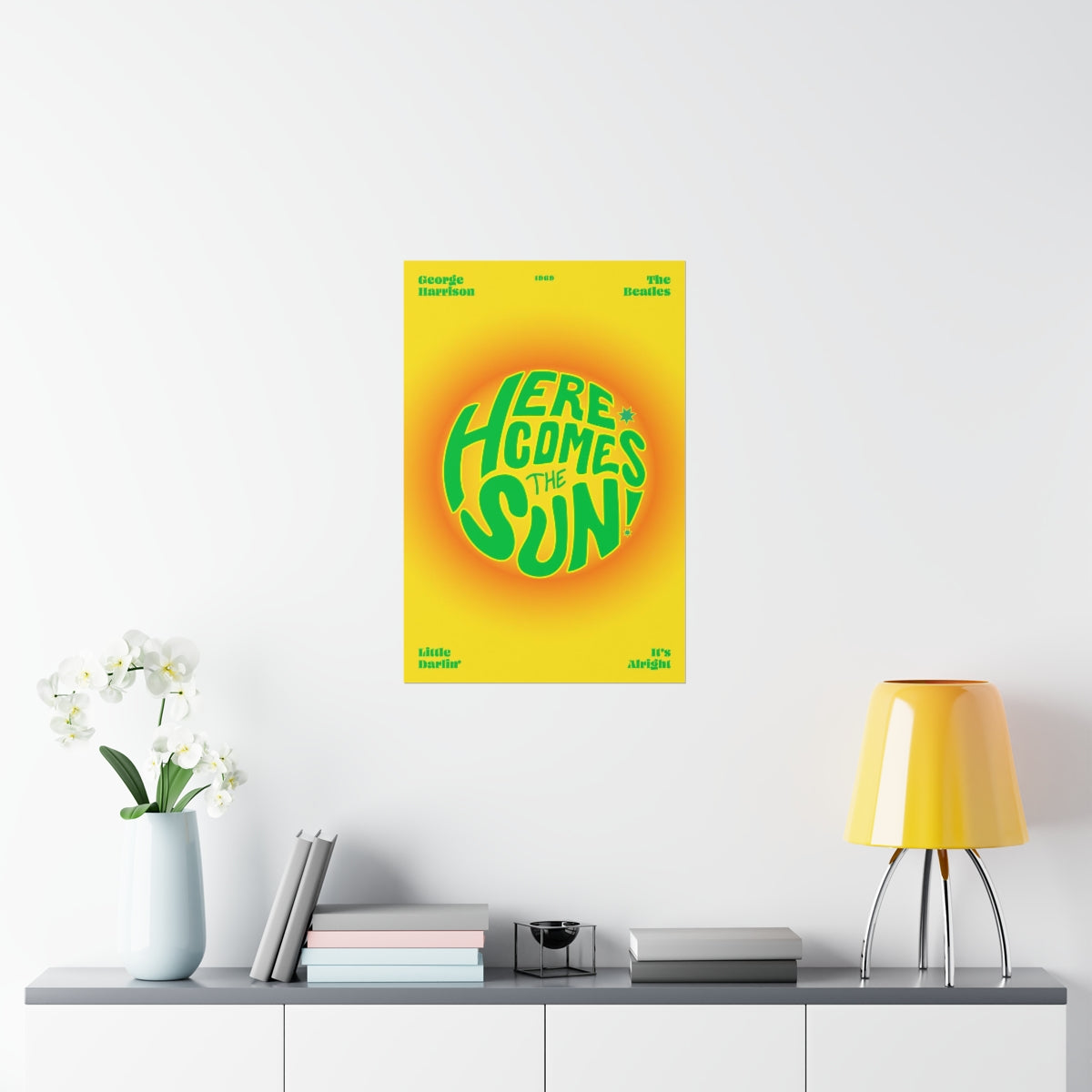 Here Comes The Sun Wall Art Print