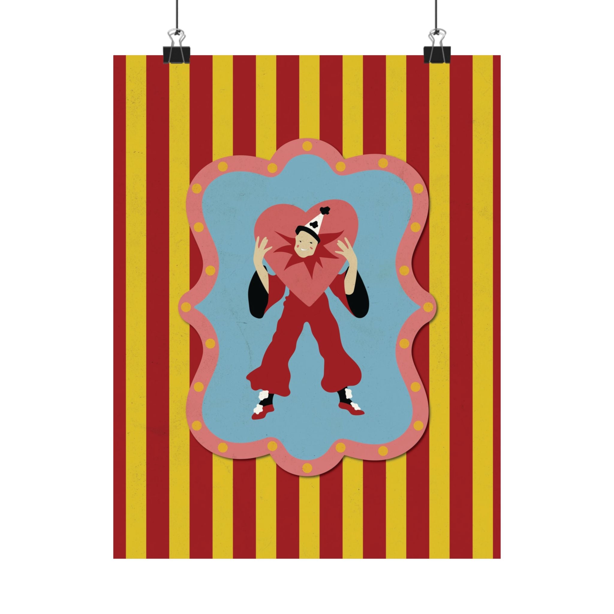 Lonely Lover Circus Design Vertical Poster