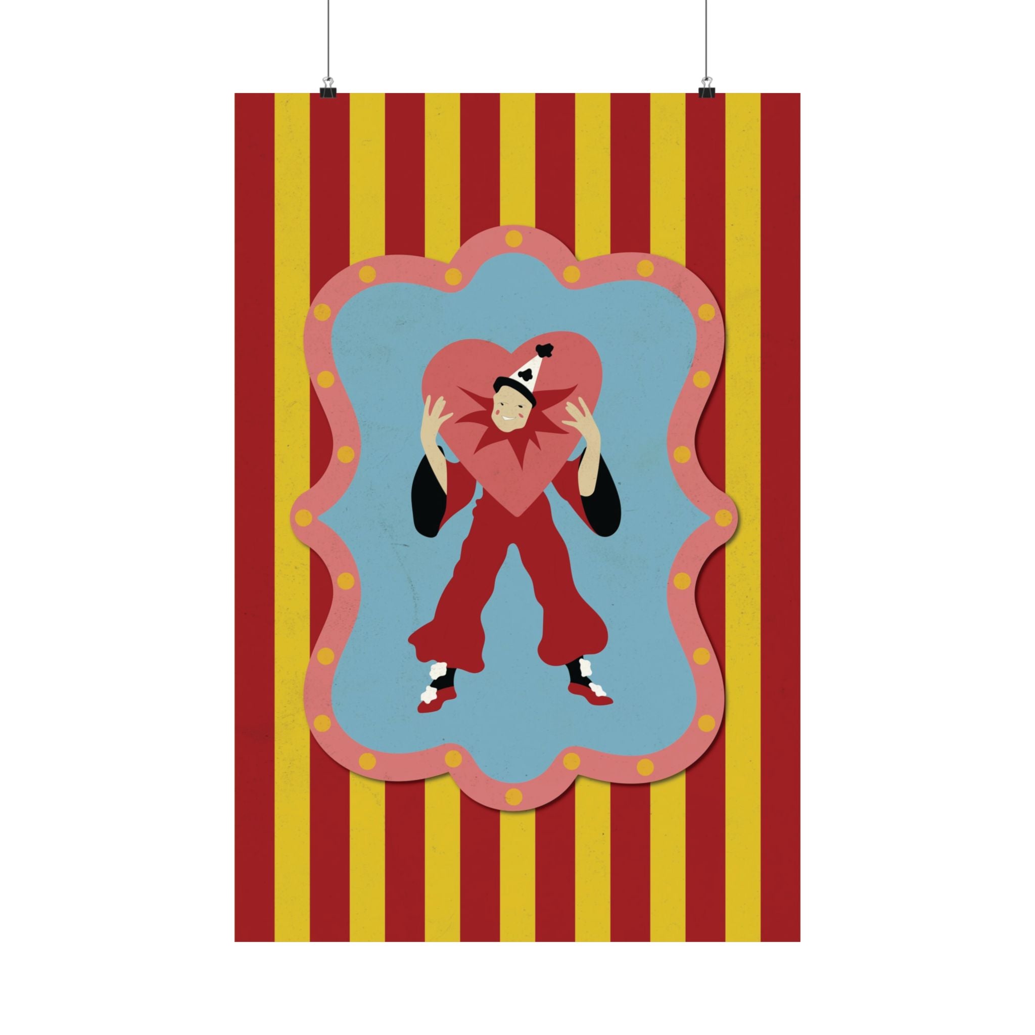 Lonely Lover Circus Design Vertical Poster