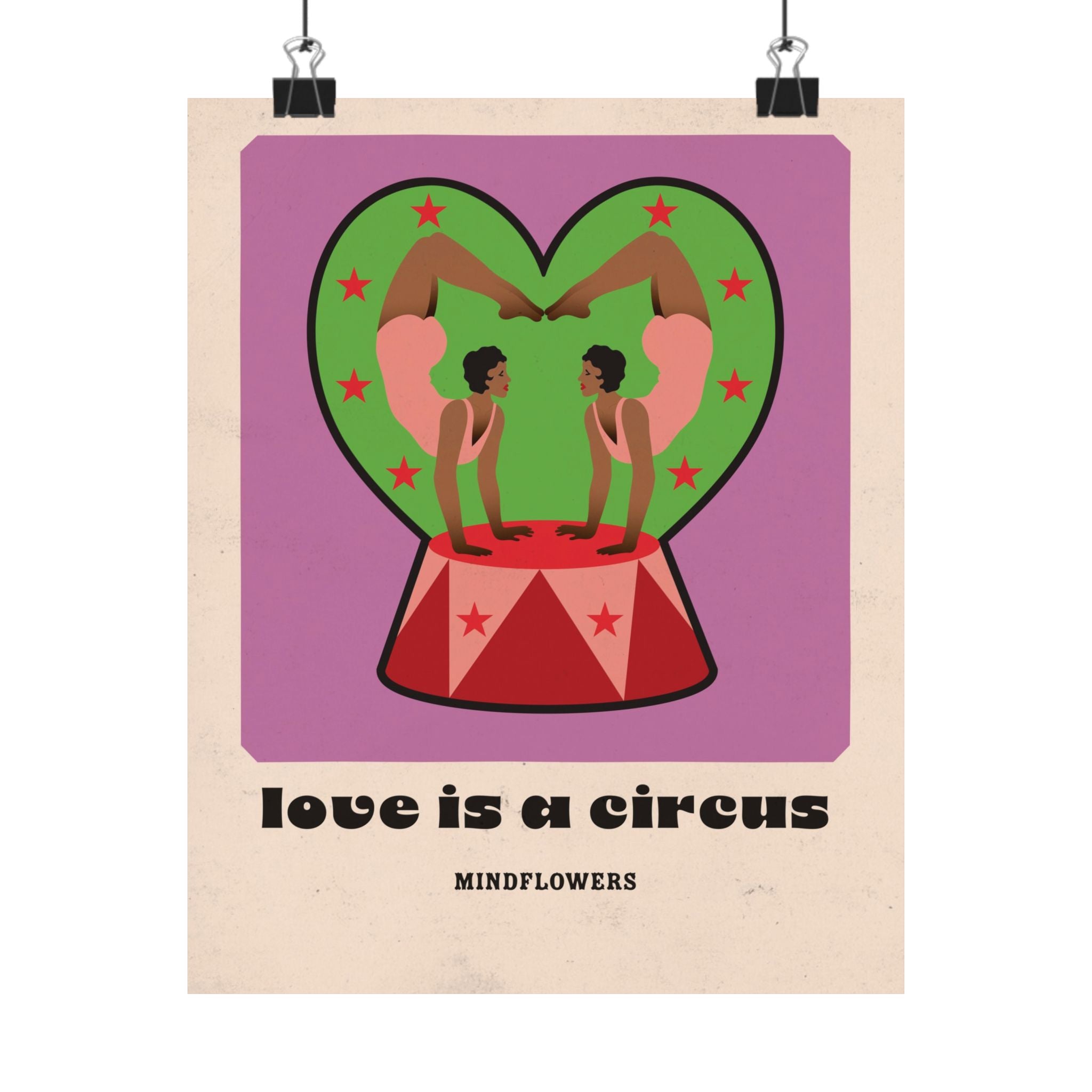 2 Hearts Classic Circus Core Poster