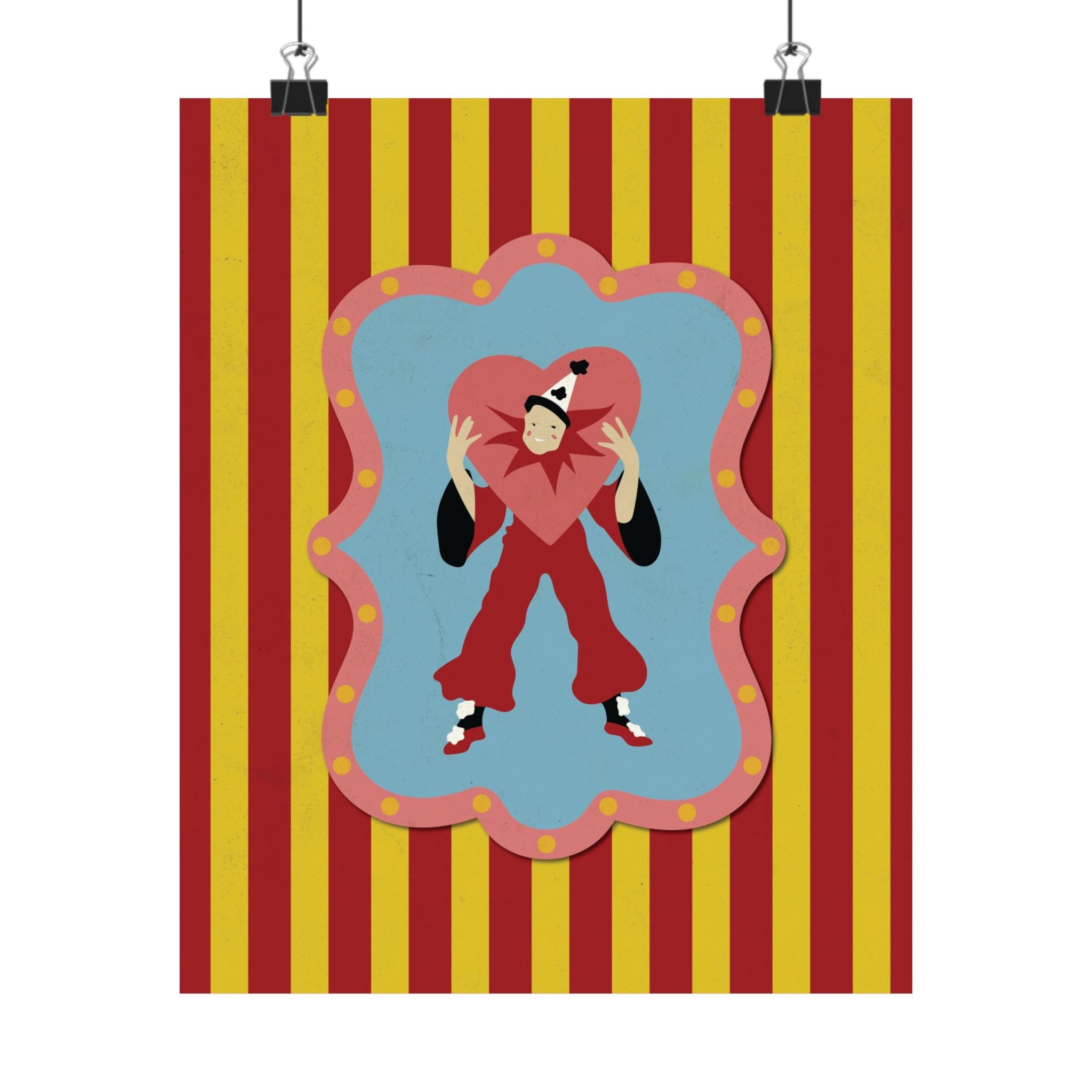 Lonely Lover Circus Design Vertical Poster