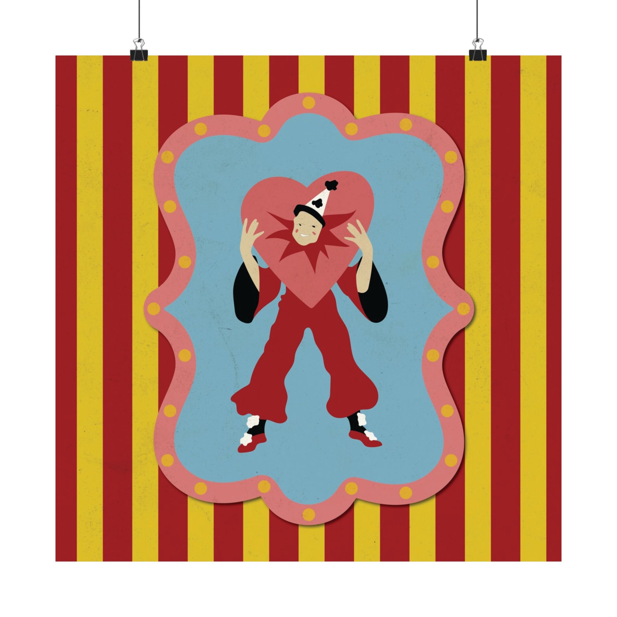 Lonely Lover Circus Design Vertical Poster