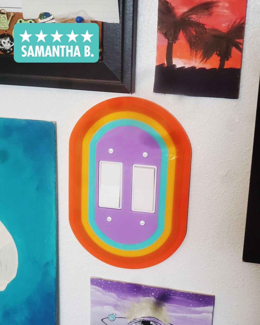 Layered Portal Light Switch Cover