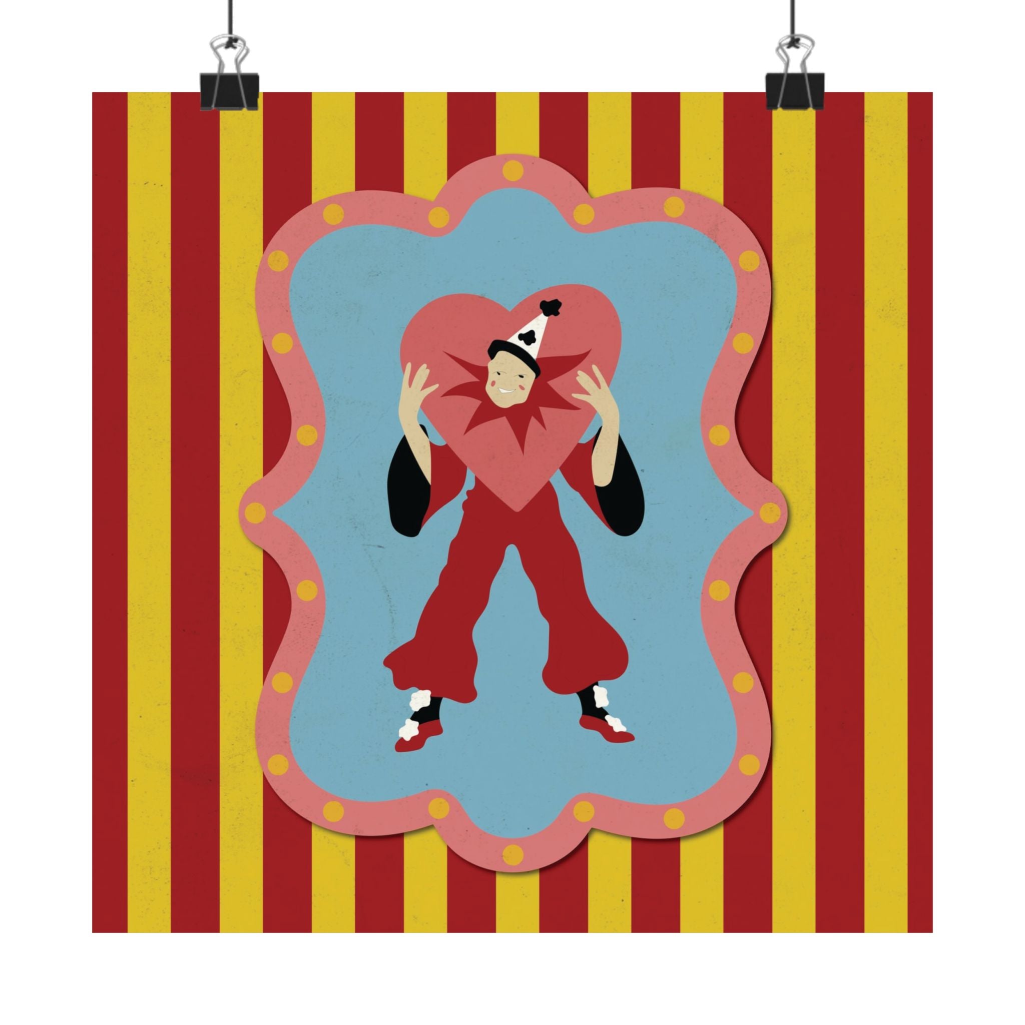 Lonely Lover Circus Design Vertical Poster