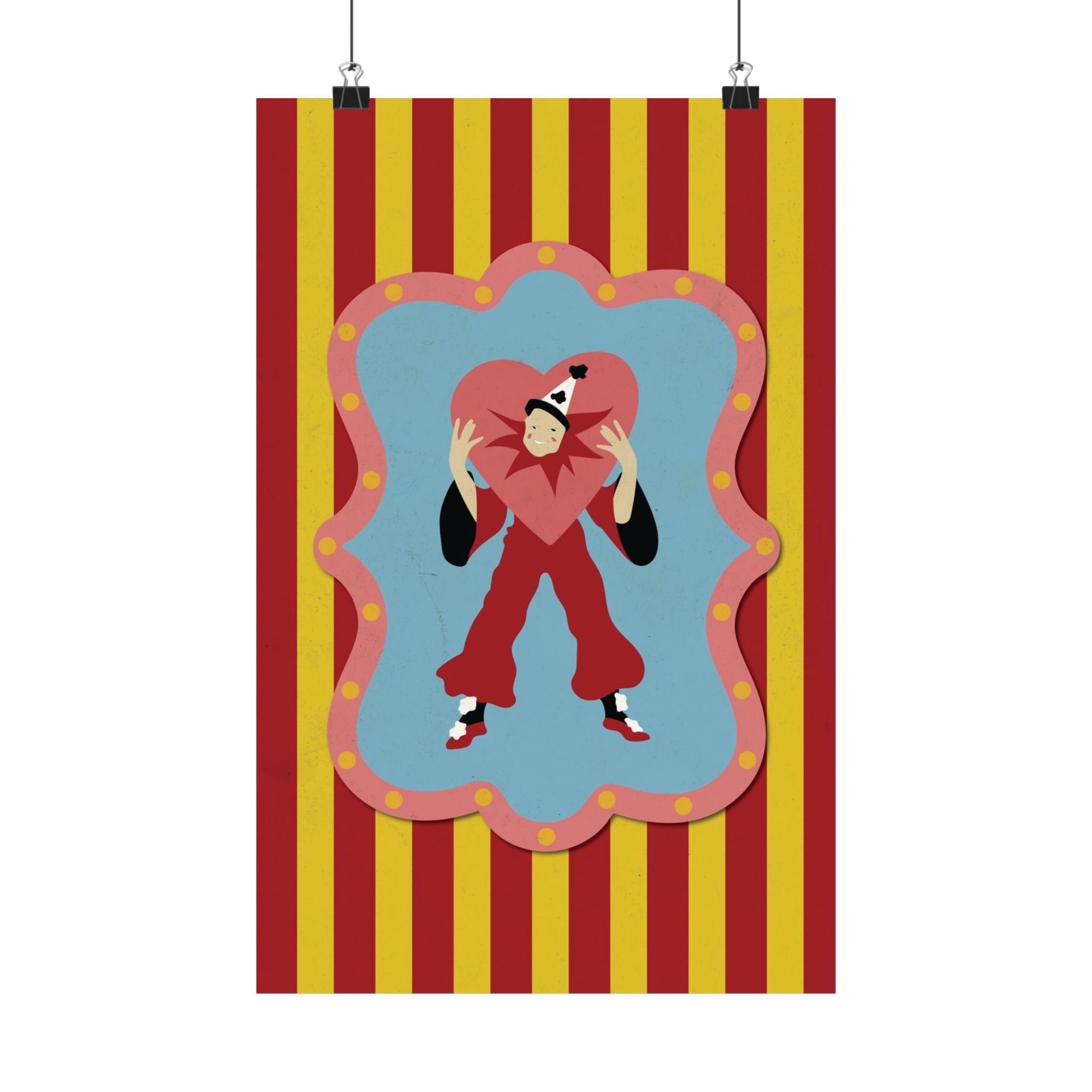 Lonely Lover Circus Design Vertical Poster