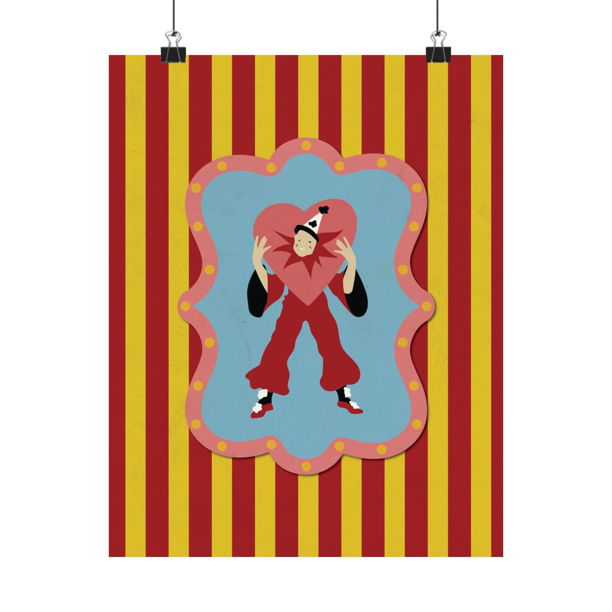 Lonely Lover Circus Design Vertical Poster