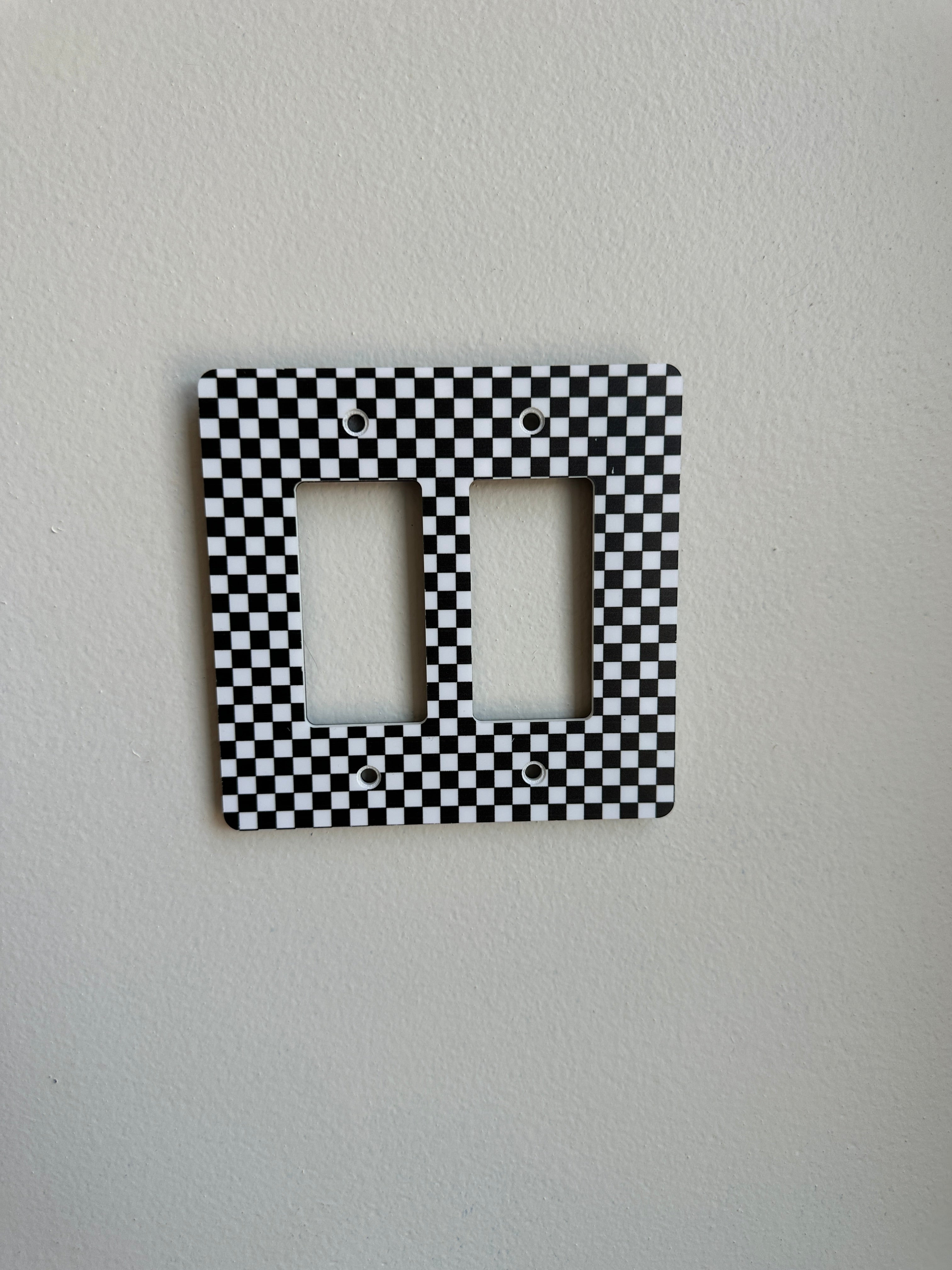 Checkered Light Switch Sample Sale