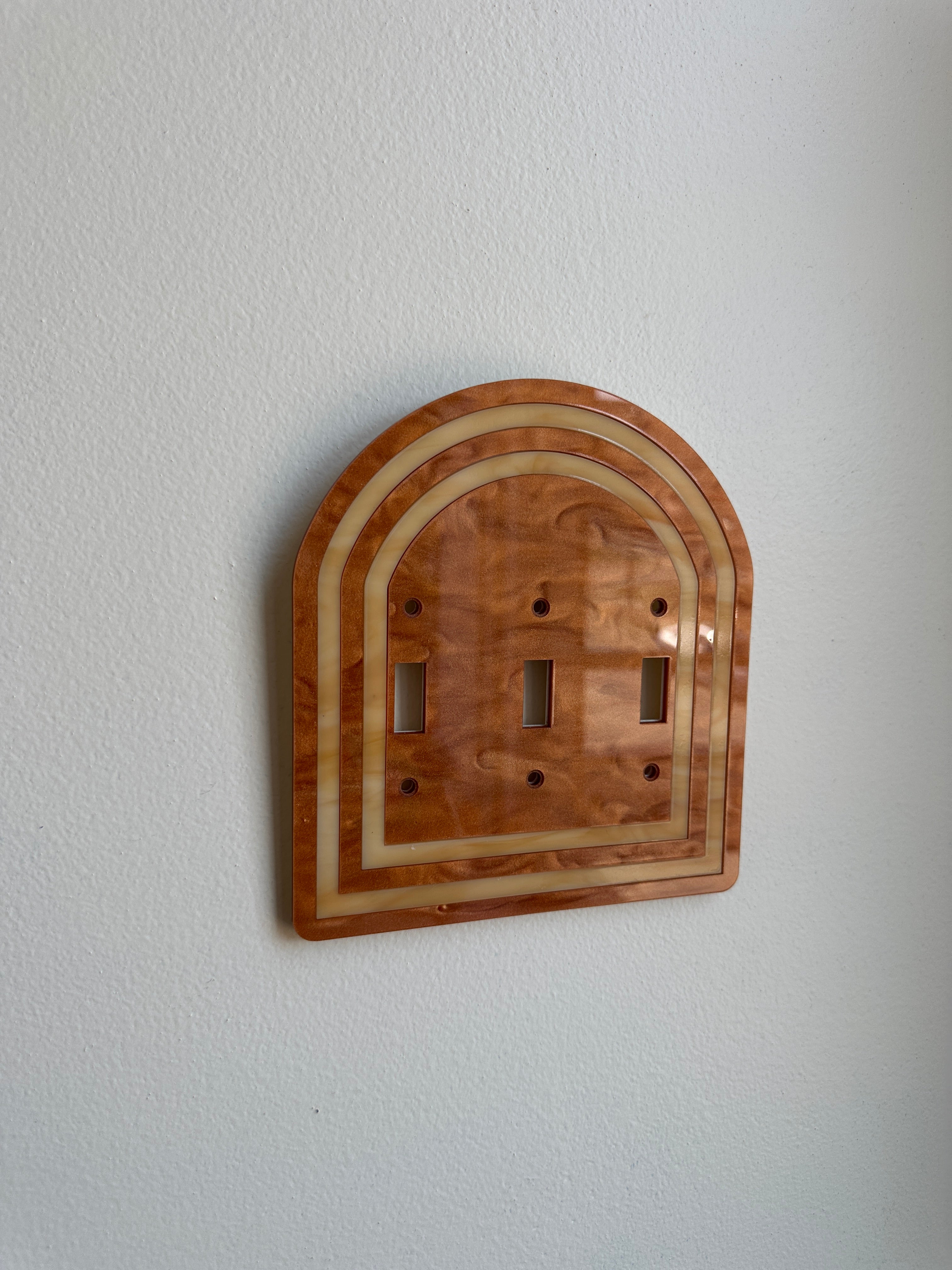 Brown Layered Archway Light Switch Sample Sale