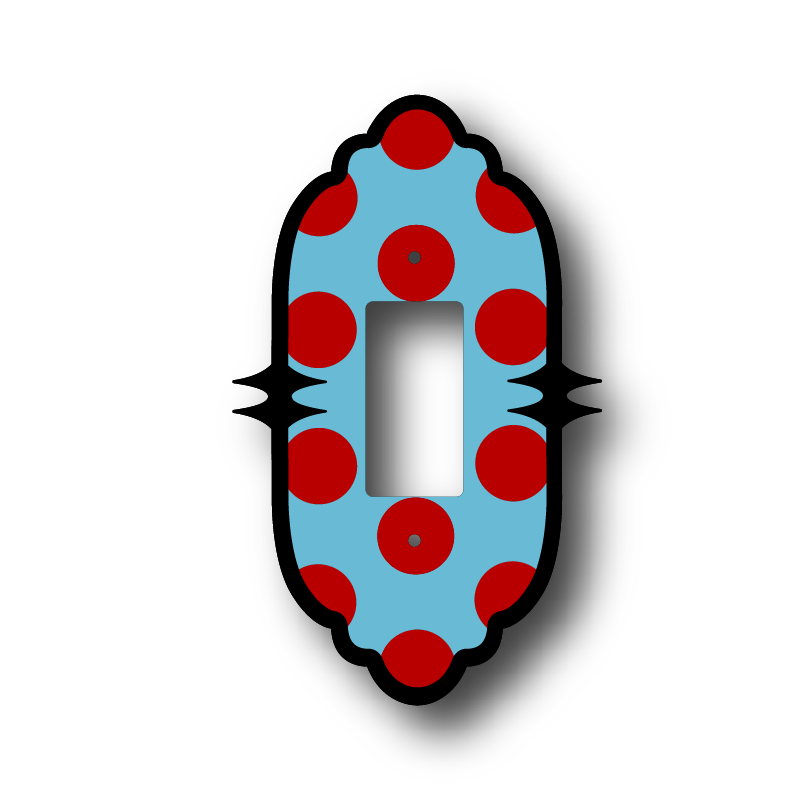 Pointed Polka Dot Outlet Cover
