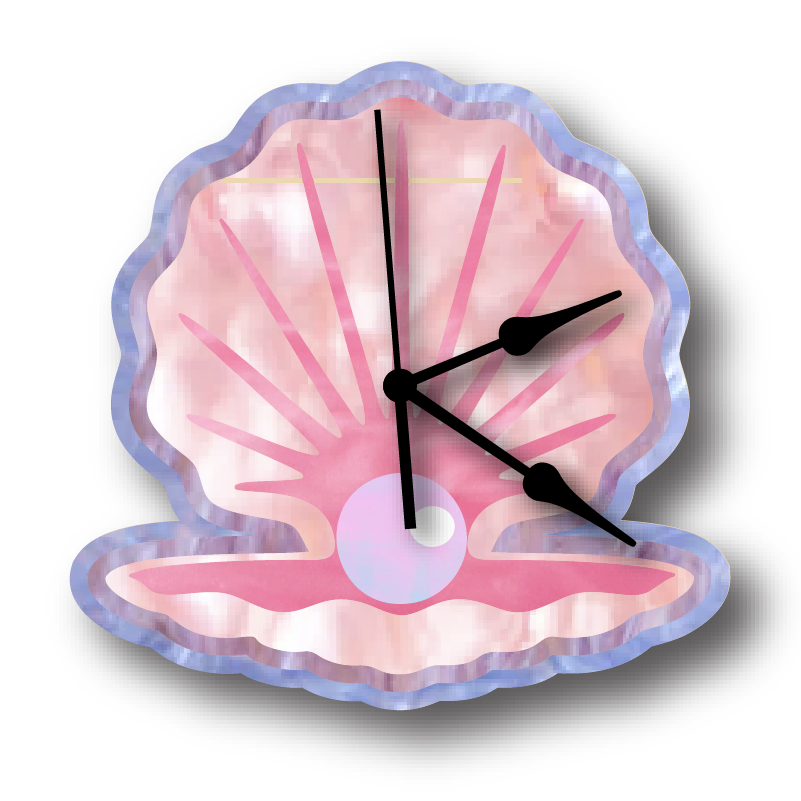 Clam Wall Clock