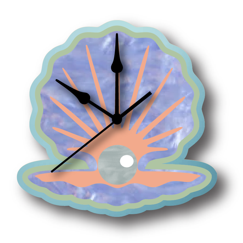 Clam Wall Clock