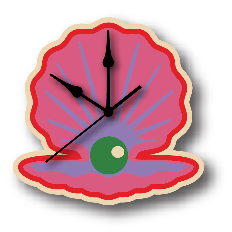 Clam Wall Clock