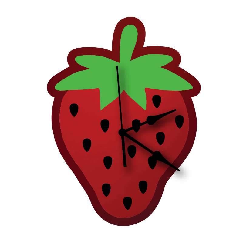 The Strawberry Wall Clock