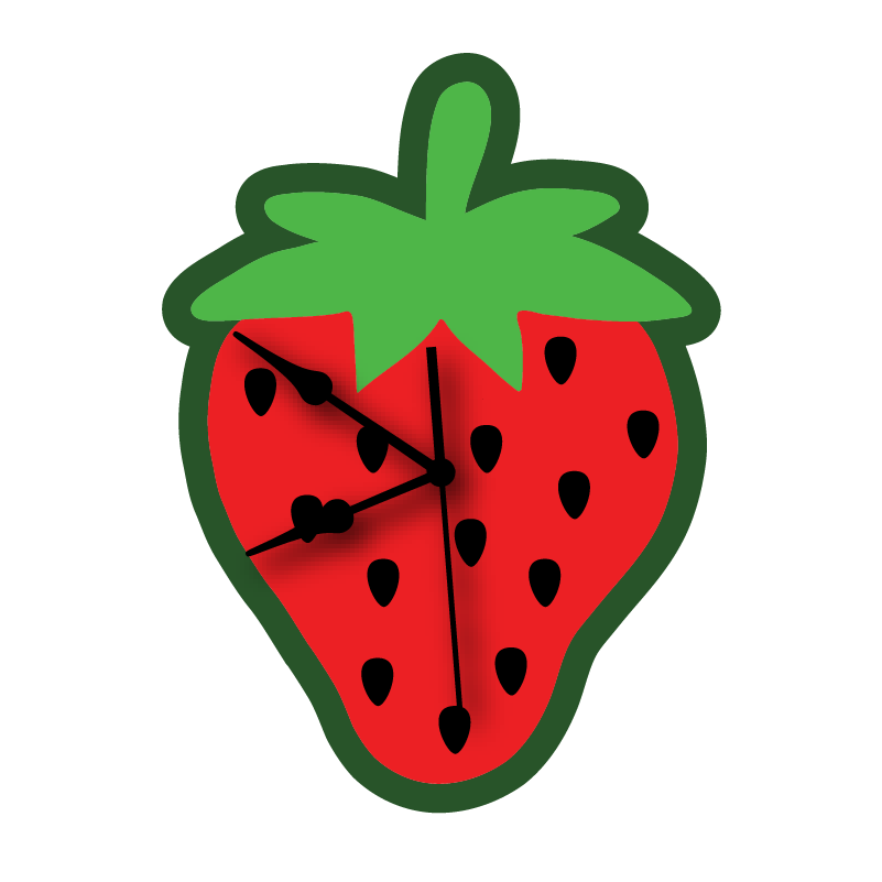 The Strawberry Wall Clock