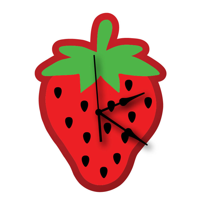 The Strawberry Wall Clock