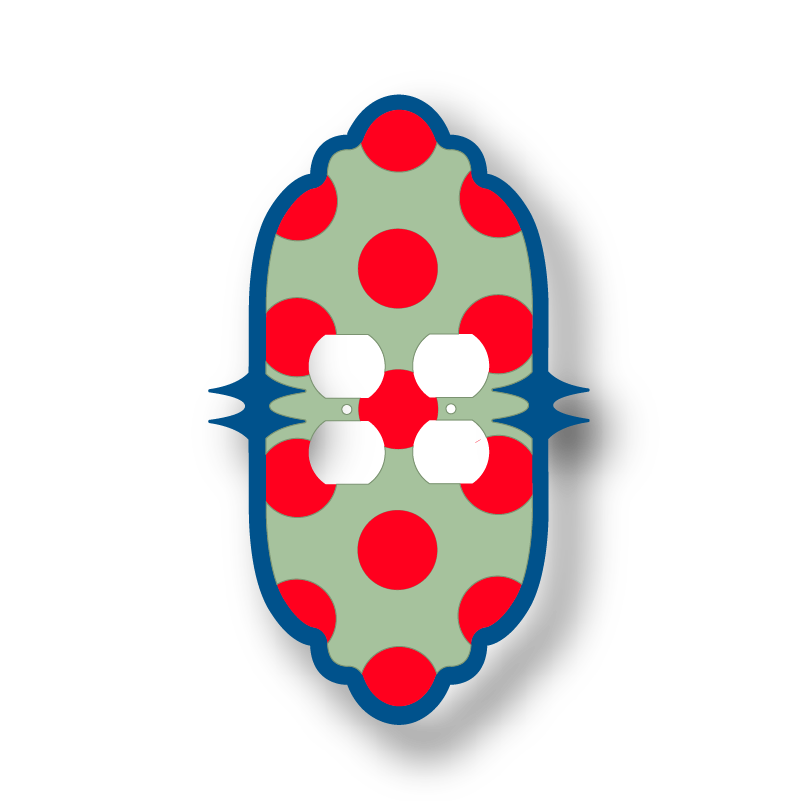 Pointed Polka Dot Outlet Cover