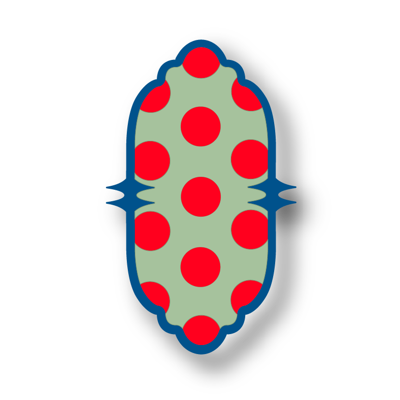Pointed Polka Dot Wall Art & Mirror