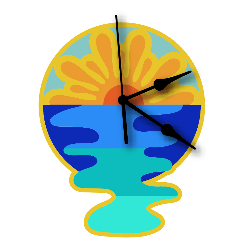 Sunset Wall Clock