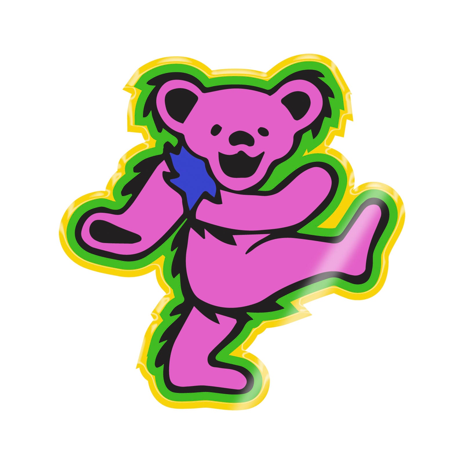 Marching Dancing Bear Vinyl Sticker