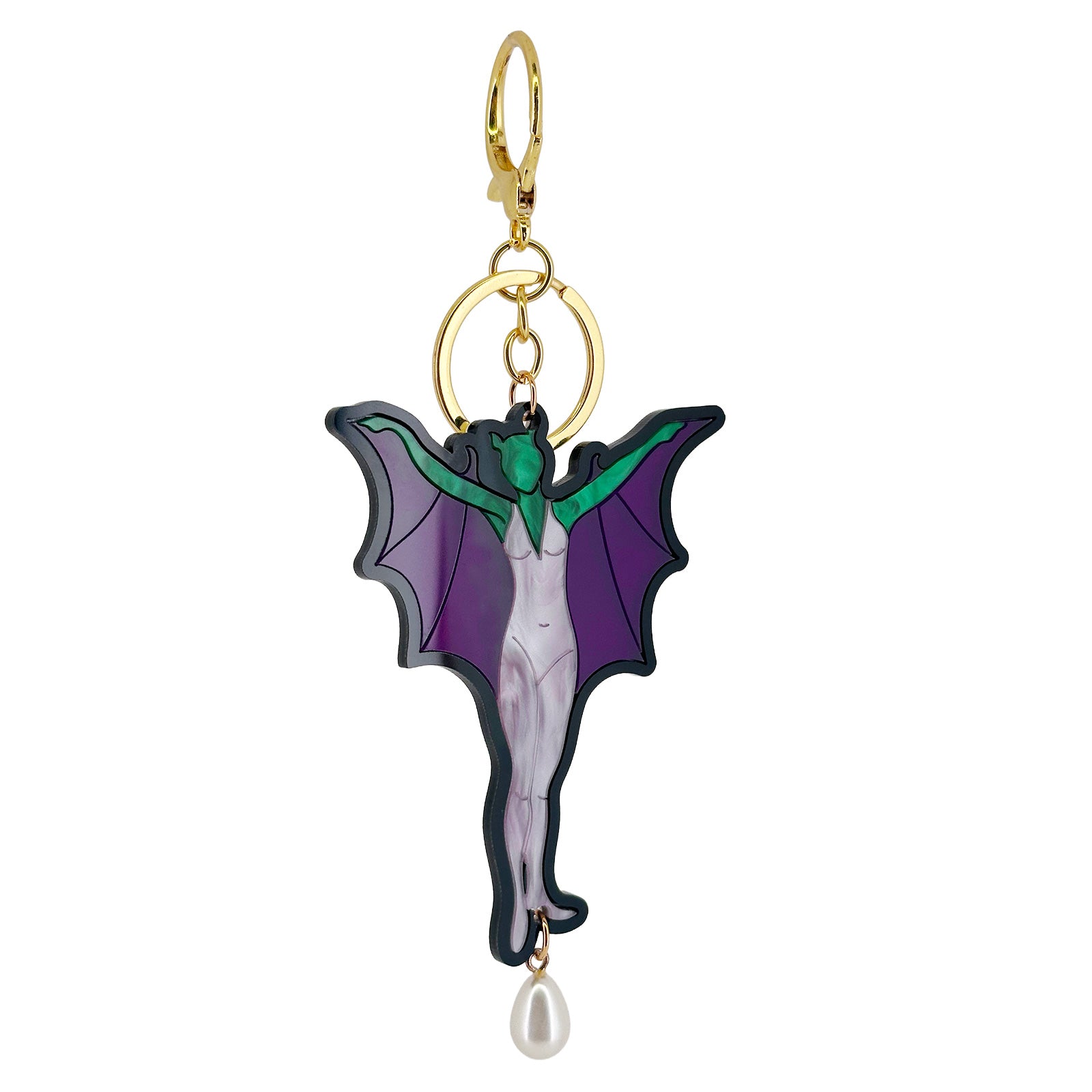 Winged Woman Bag Charm