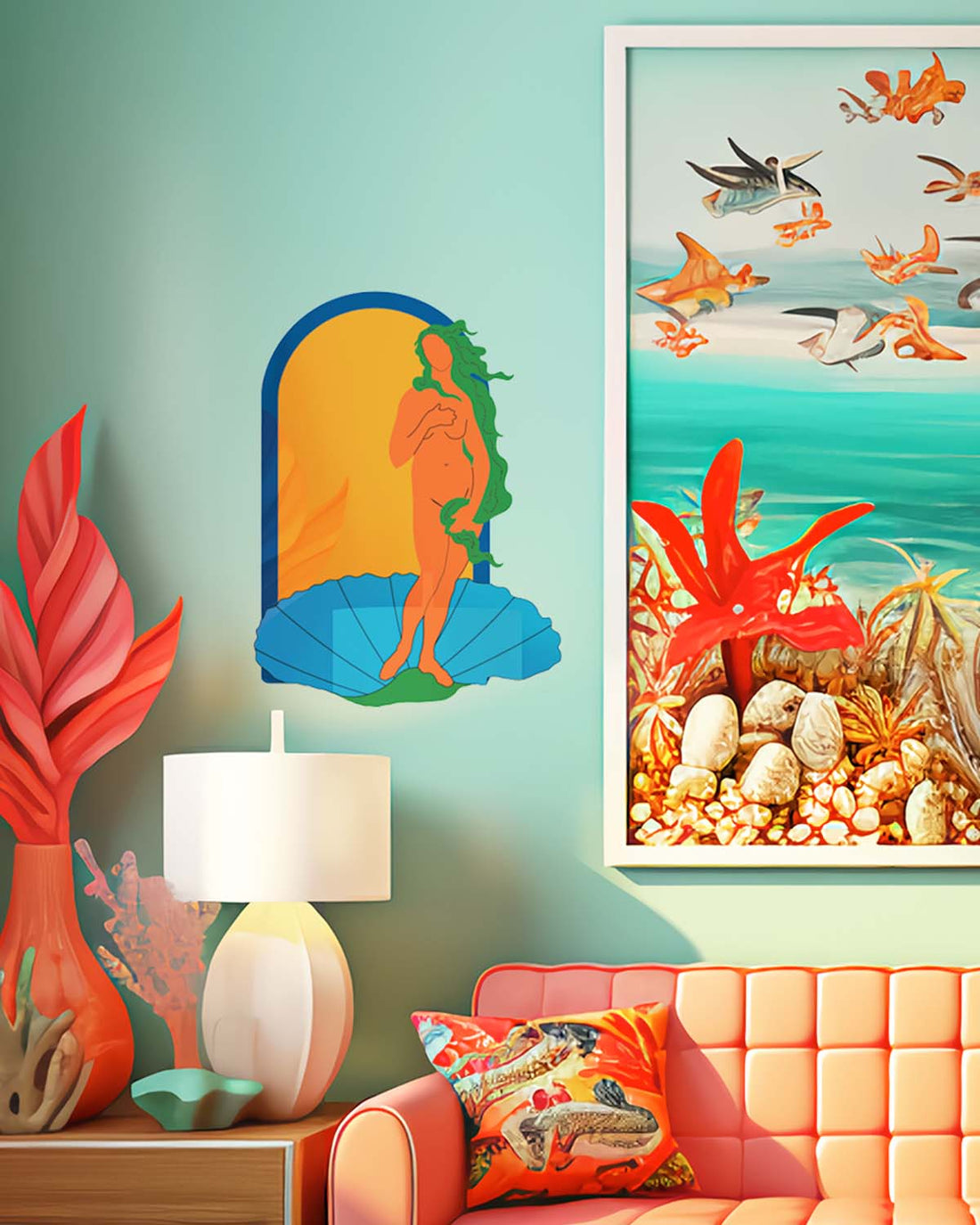 MindFlowers: Birth of Venus Wall Art